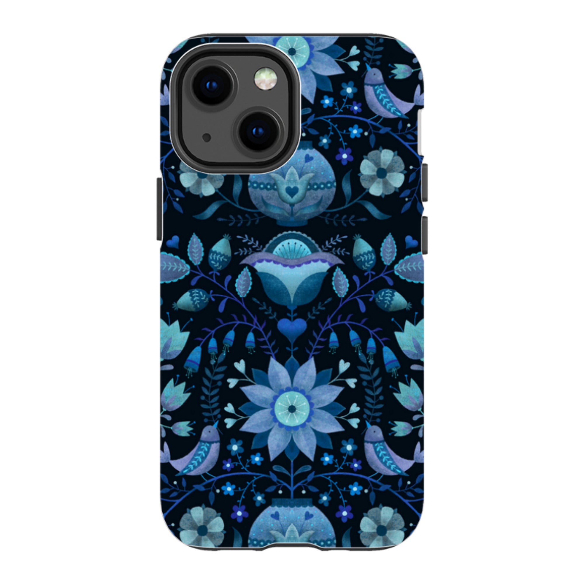 iPhone Tough Case - Blue Folk By Suzy Taylor