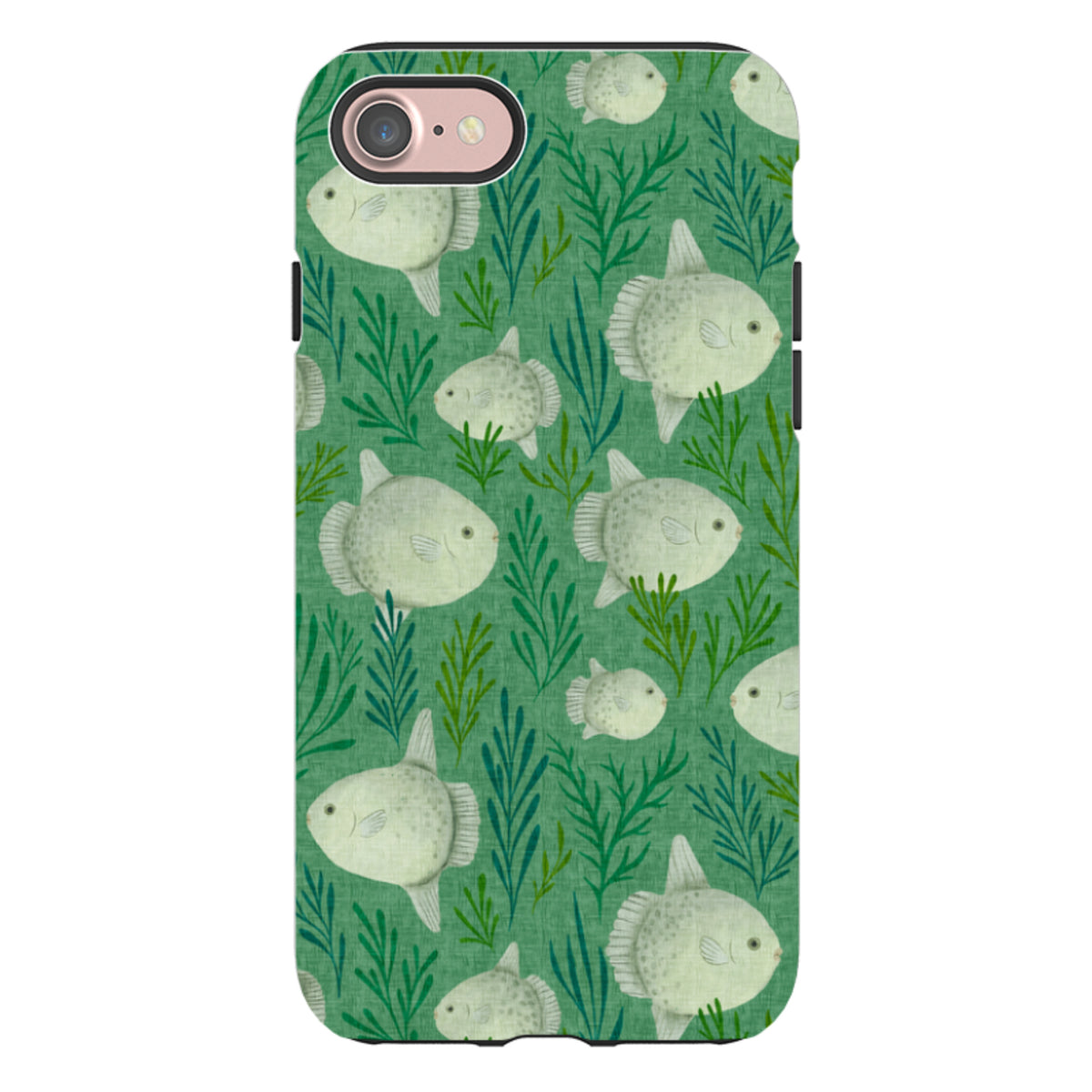 iPhone Tough Case - Sunfish green By Katherine Quinn