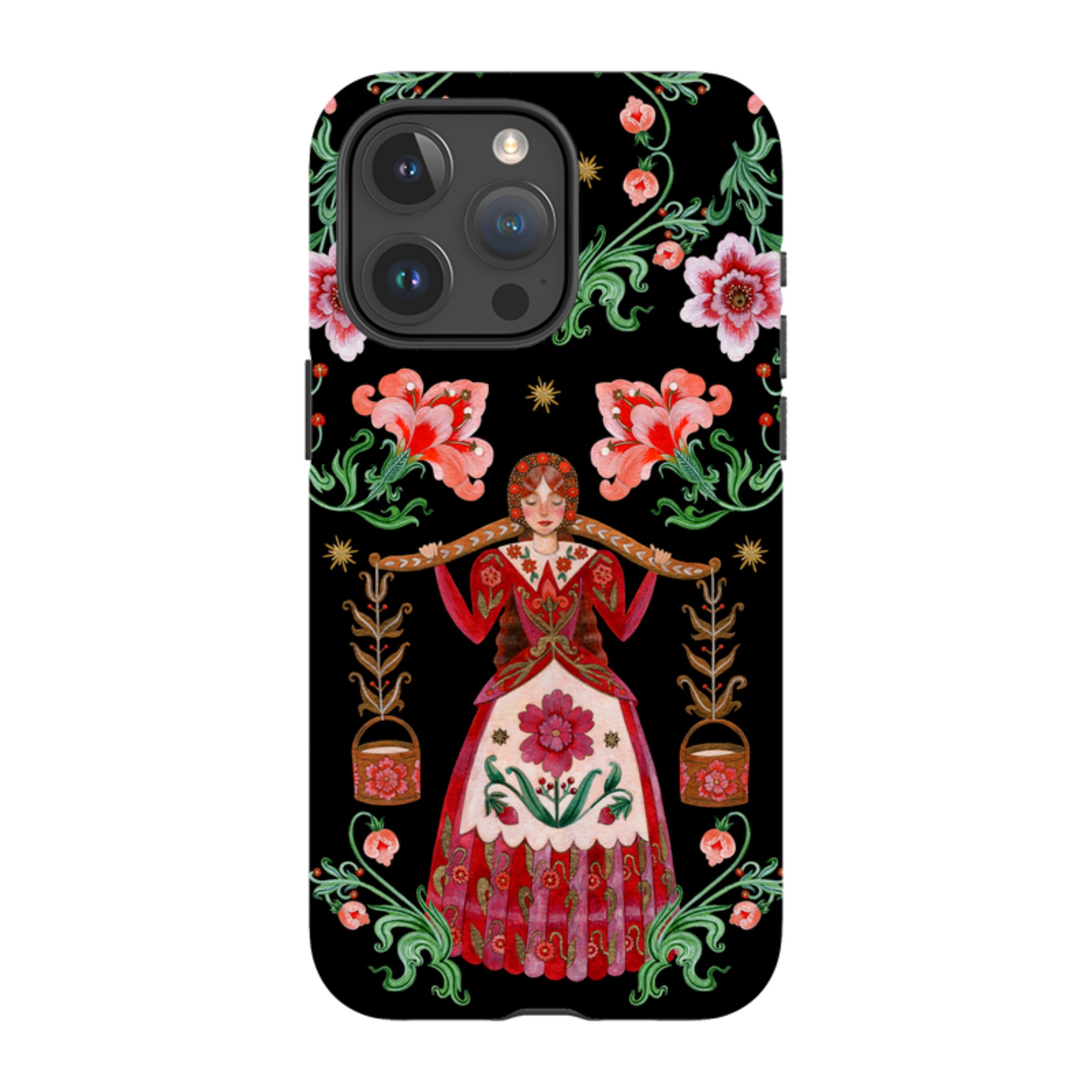 iPhone Tough  Case - Eight Maids A Milking By Maria Matos