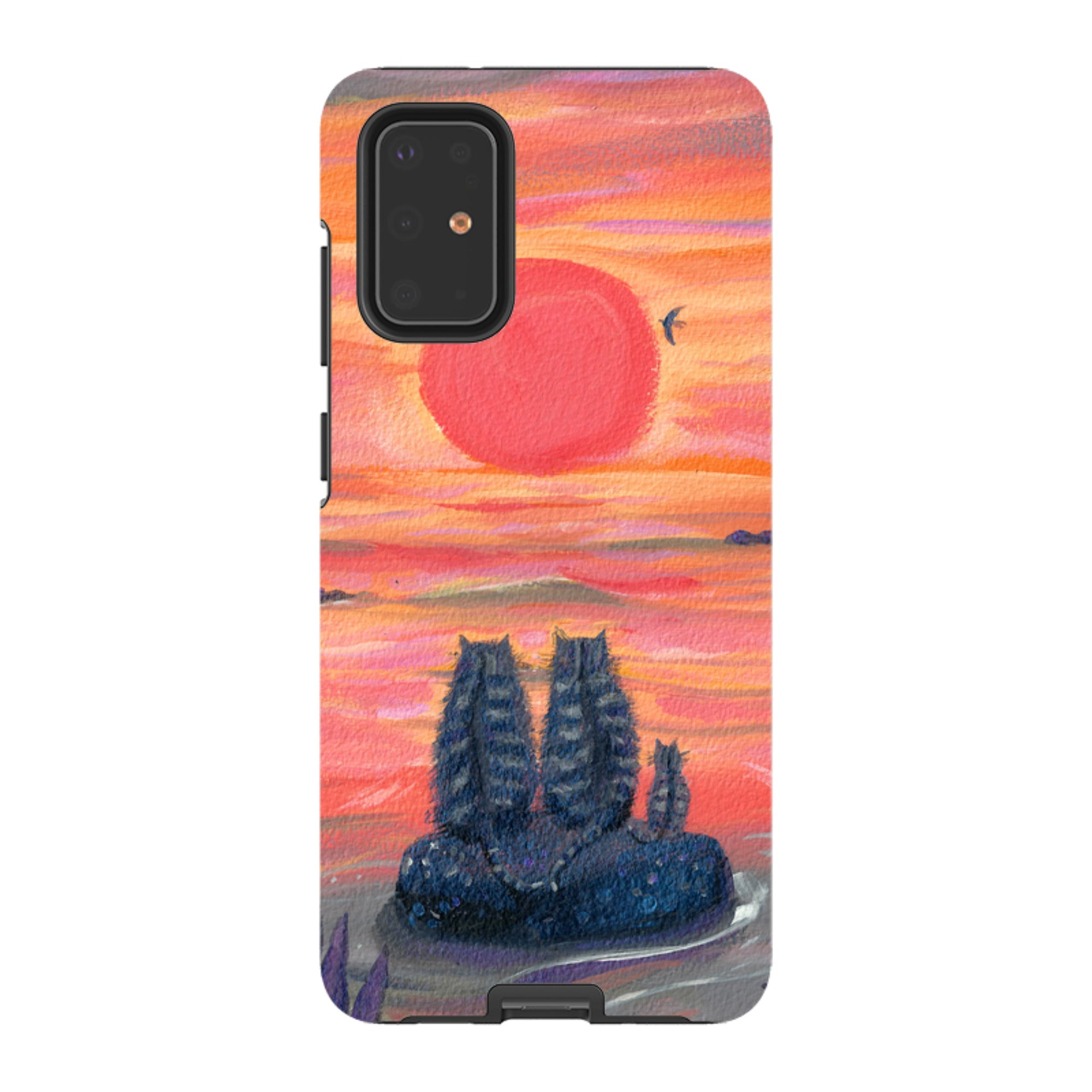 Samsung Tough Case - Sunset Cats By Mary Stubberfield