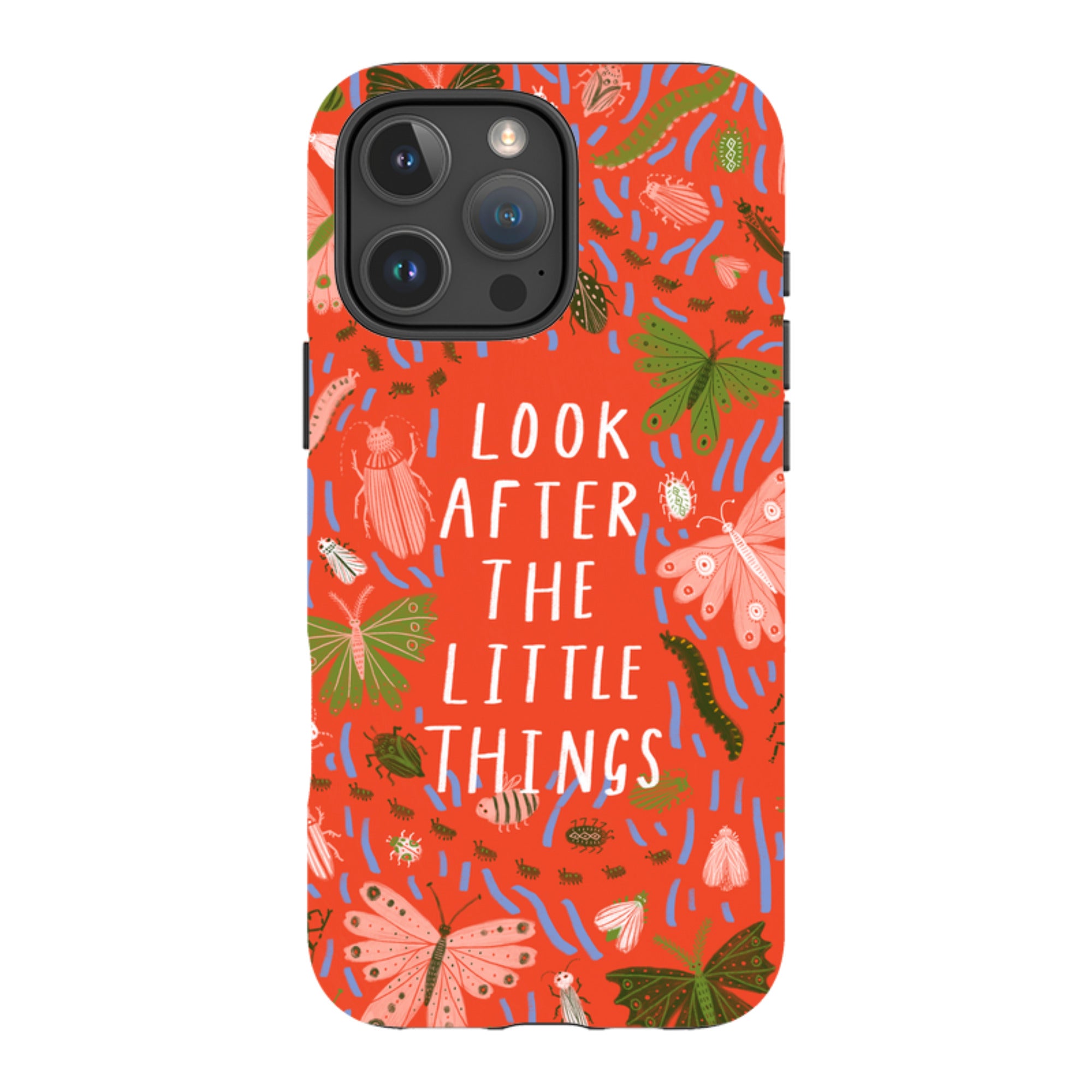 iPhone Tough Case - Little Things Orange By Lee Foster Wilson