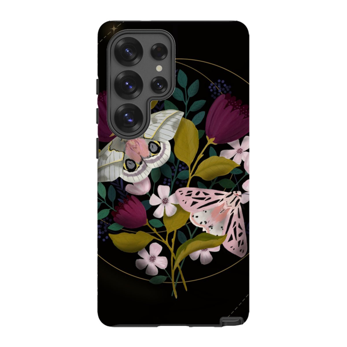 Samsung Tough Case - Moon Moths By Bex Parkin