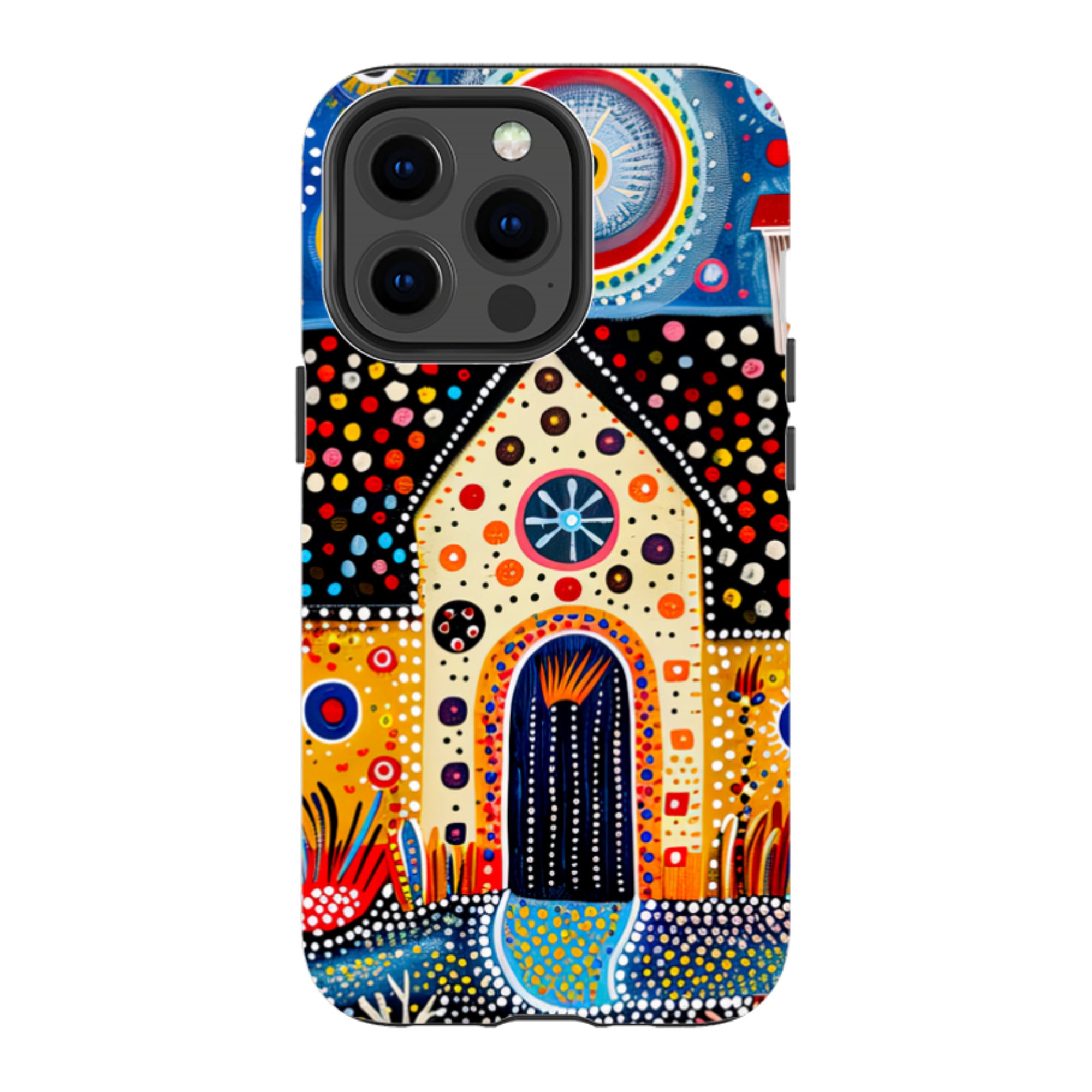 iPhone Case - Folk Art House IX