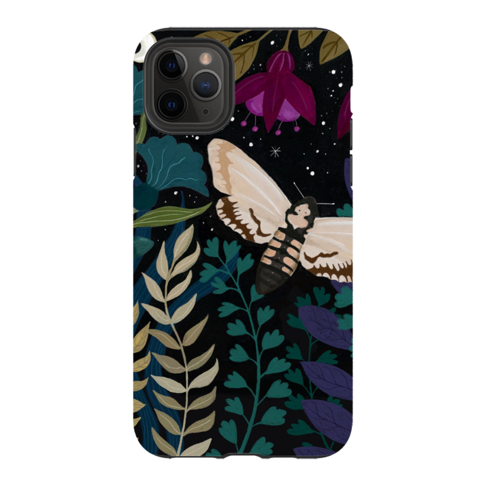 iPhone Tough Case - Midnight Moths By Bex Parkin