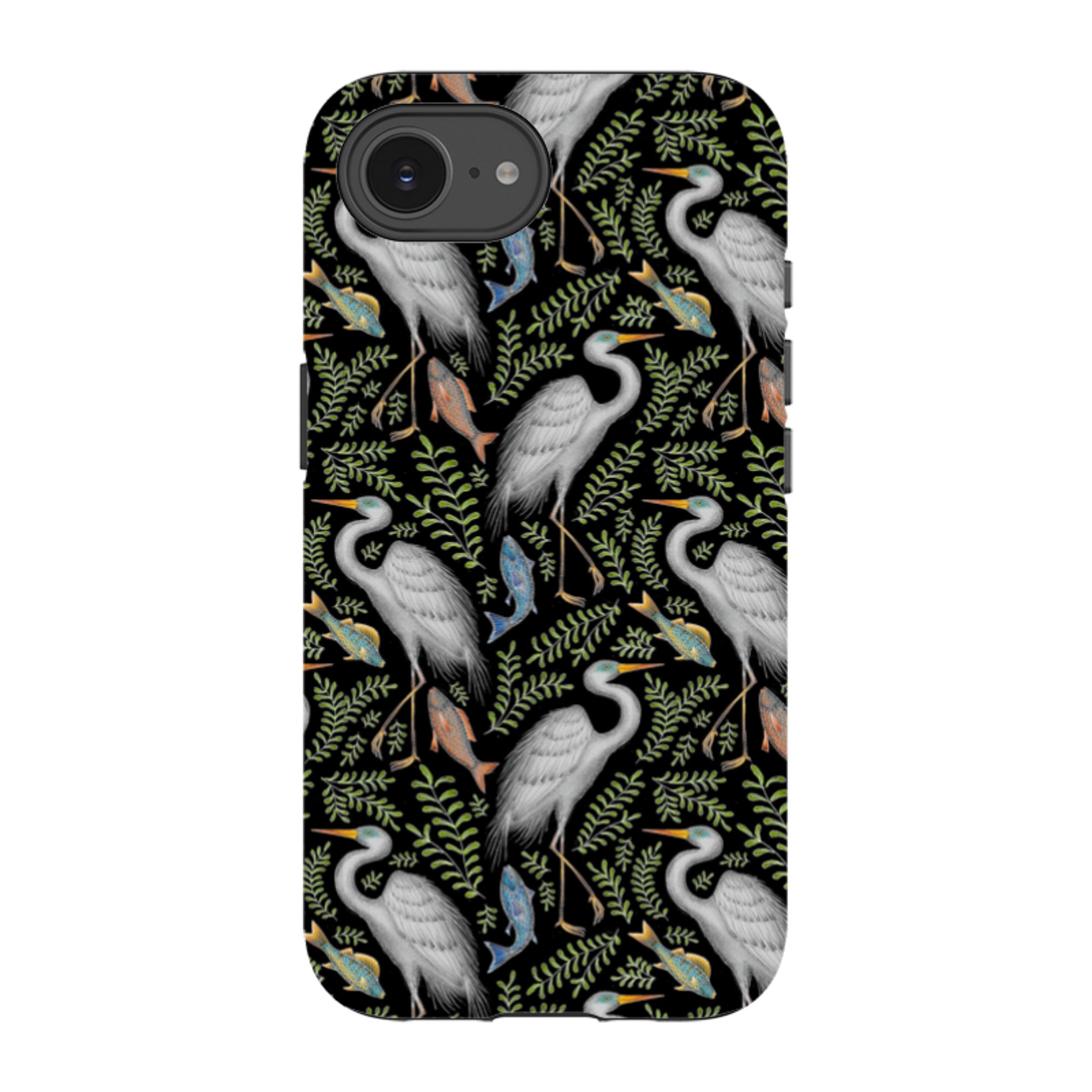 iPhone Tough Case - Egret Pattern By Catherine Rowe