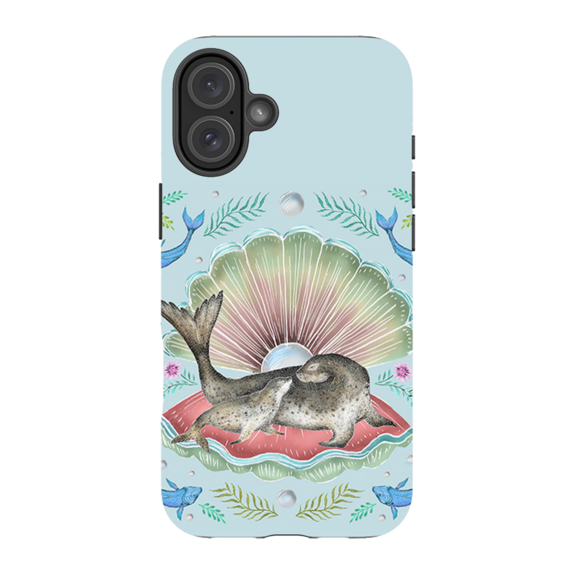 iPhone Tough Case - Seals In Shell By Catherine Rowe