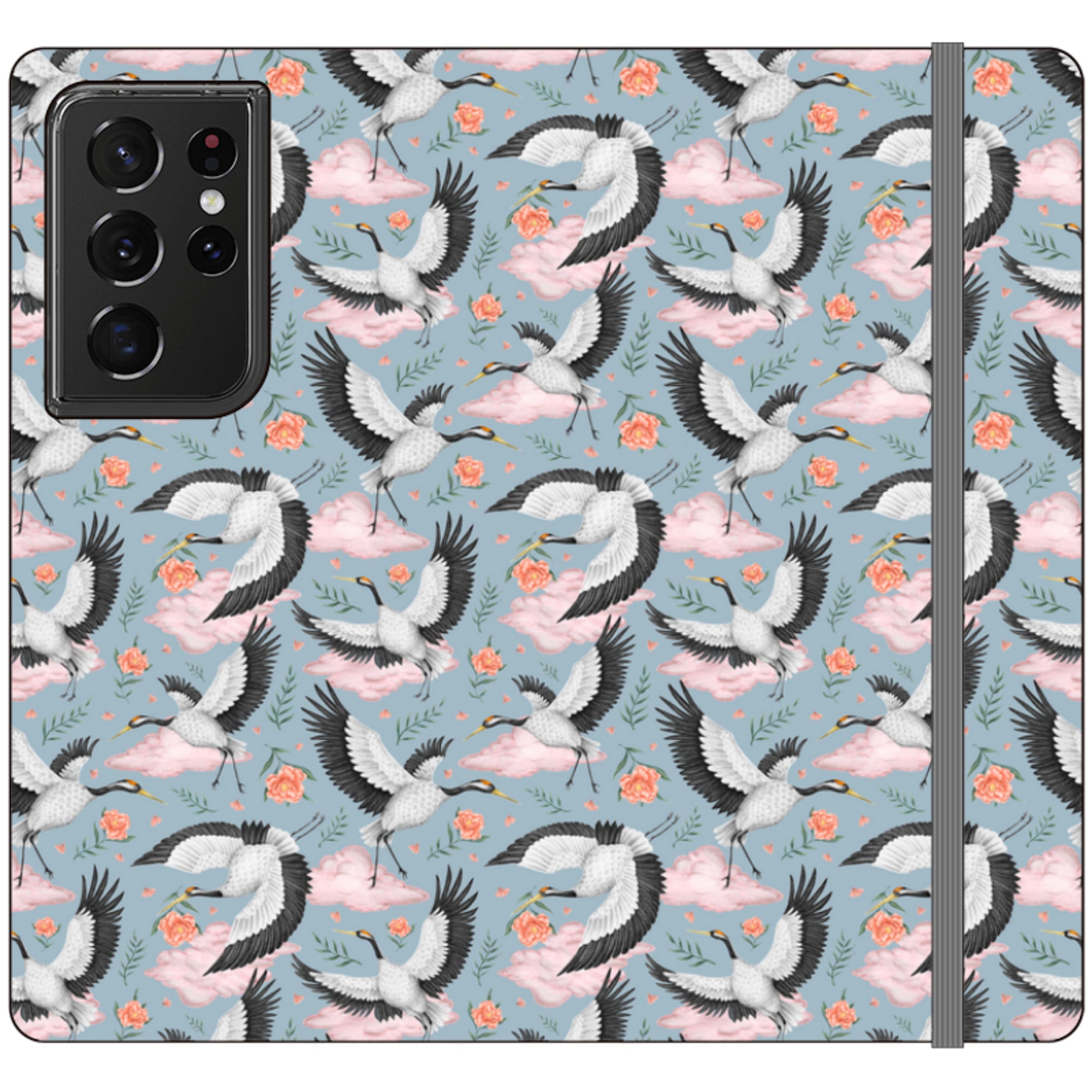 Flight of the Cranes Wallet Case By Catherine Rowe