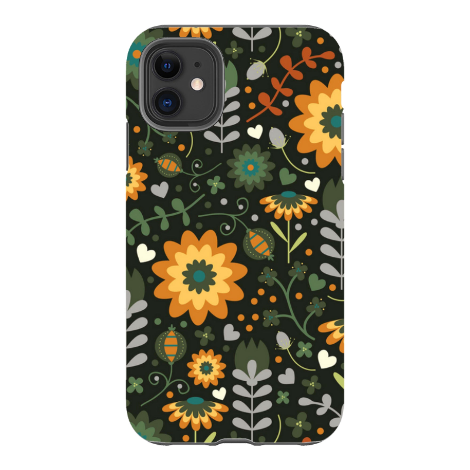 iPhone Tough Case - Dark Floral By Suzy Taylor