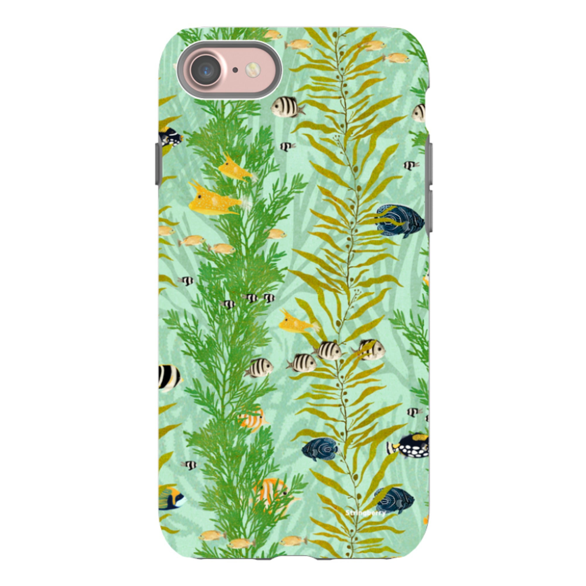 iPhone Tough Case - Reef Stripe By Katherine Quinn