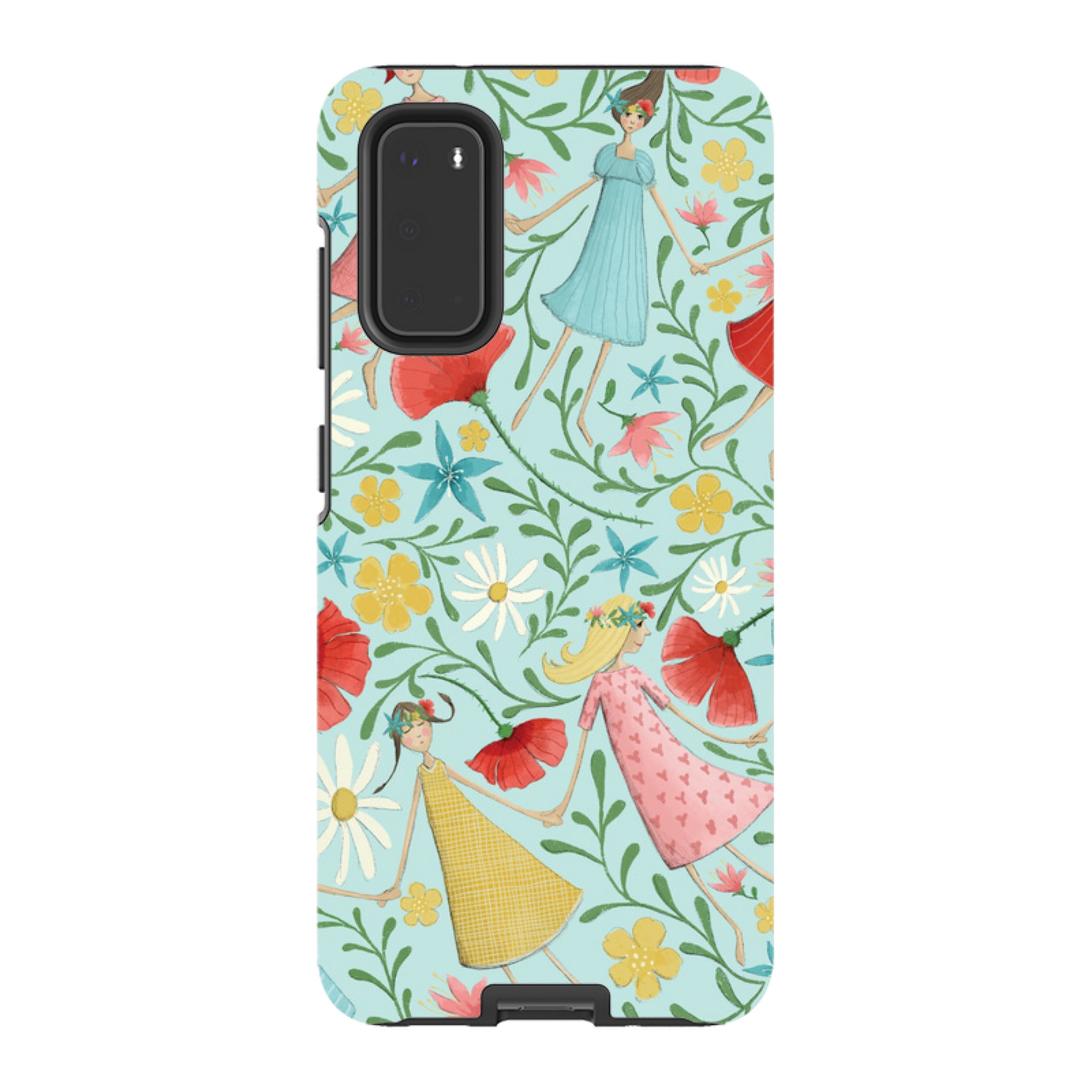 Samsung Tough Case - Midsummer Dance Blue By Maja Lindberg