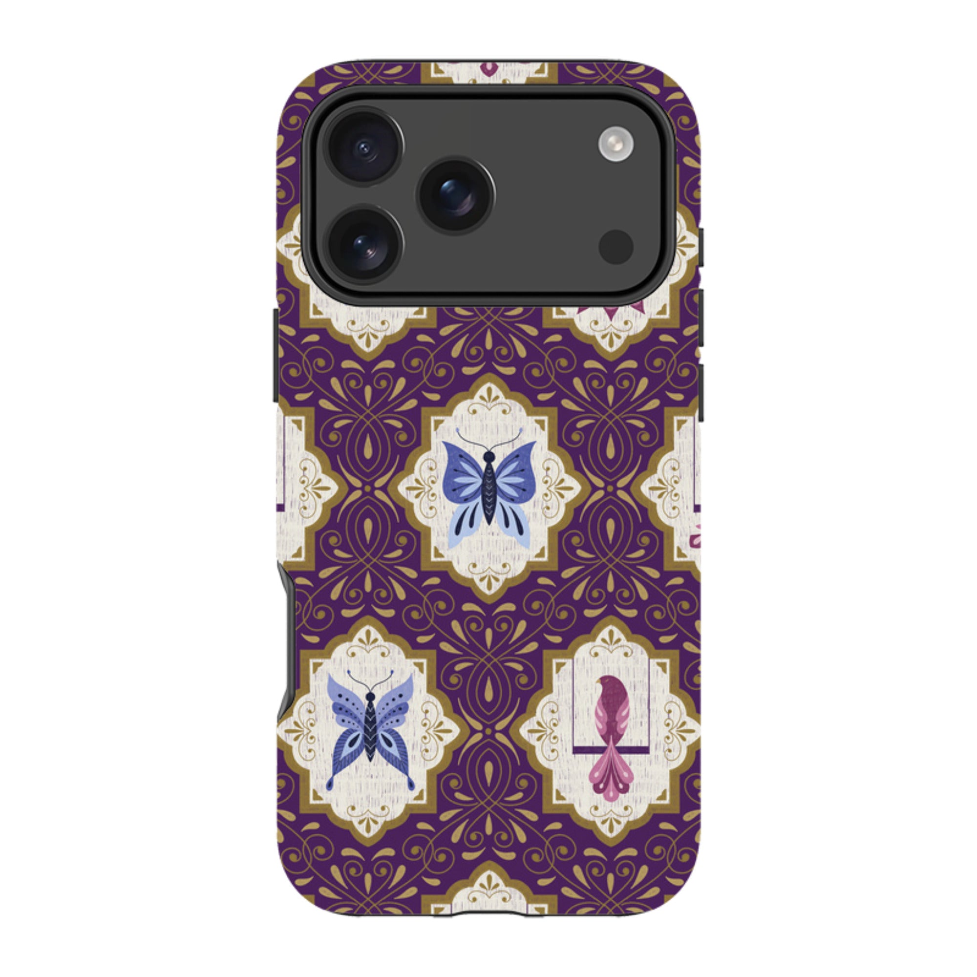 iPhone MagSafe Tough Case -  Wingframes Purple By Jenny Zemanek