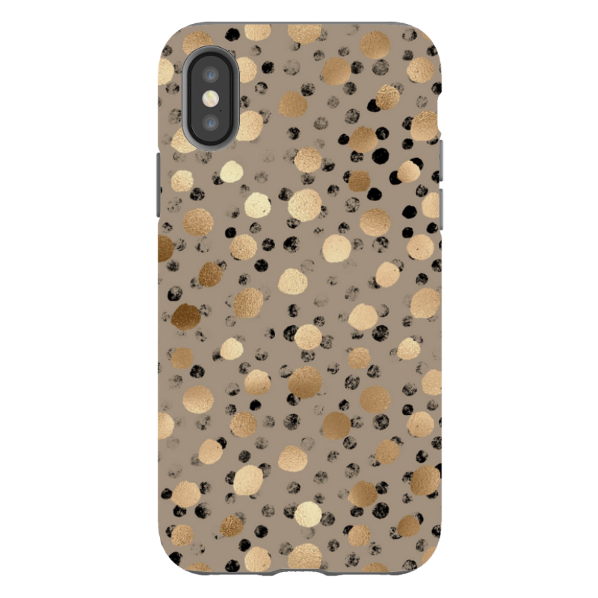 iPhone Tough Case - Marble Dots (case does not glitter)