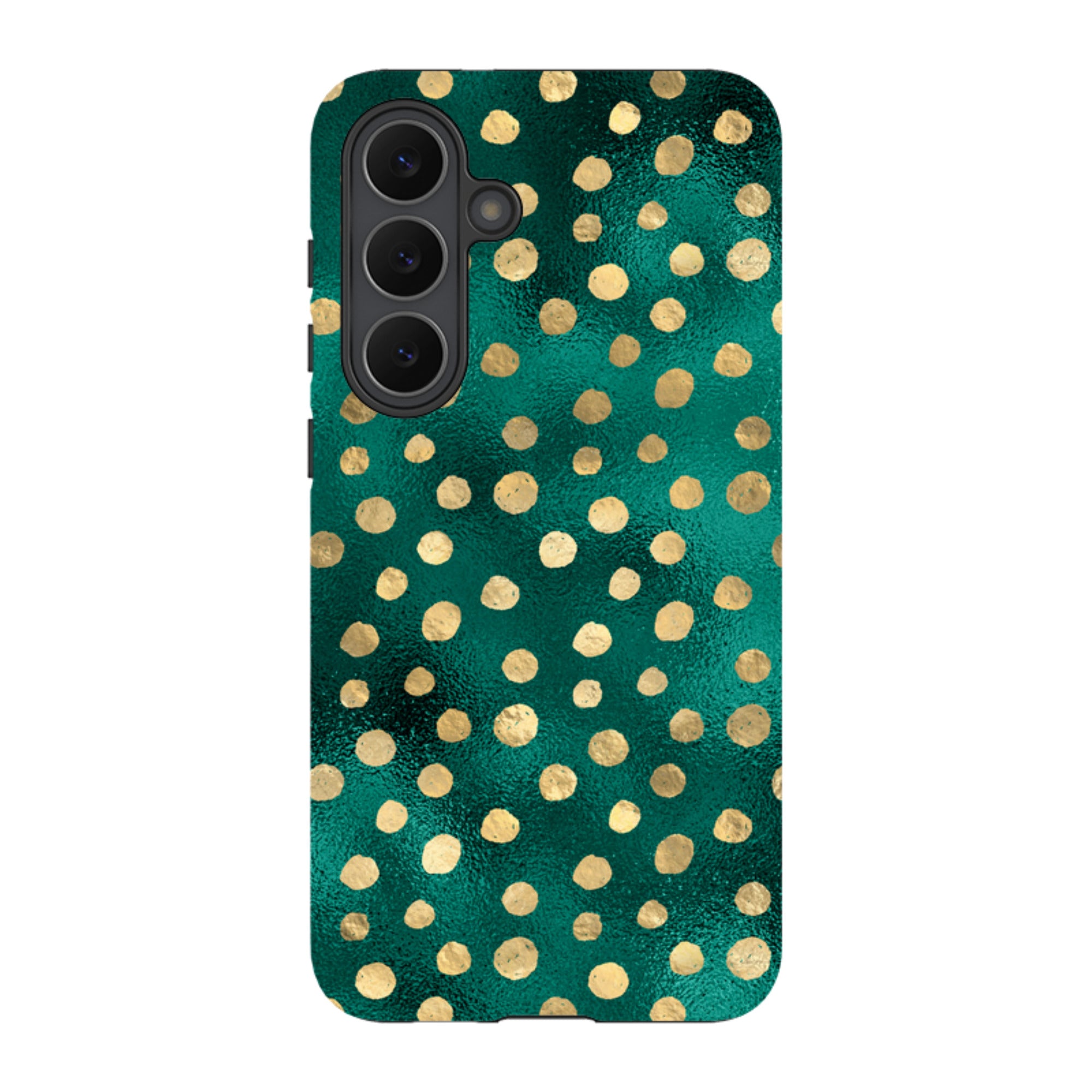 Samsung Tough Case - Forest and Gold Dots