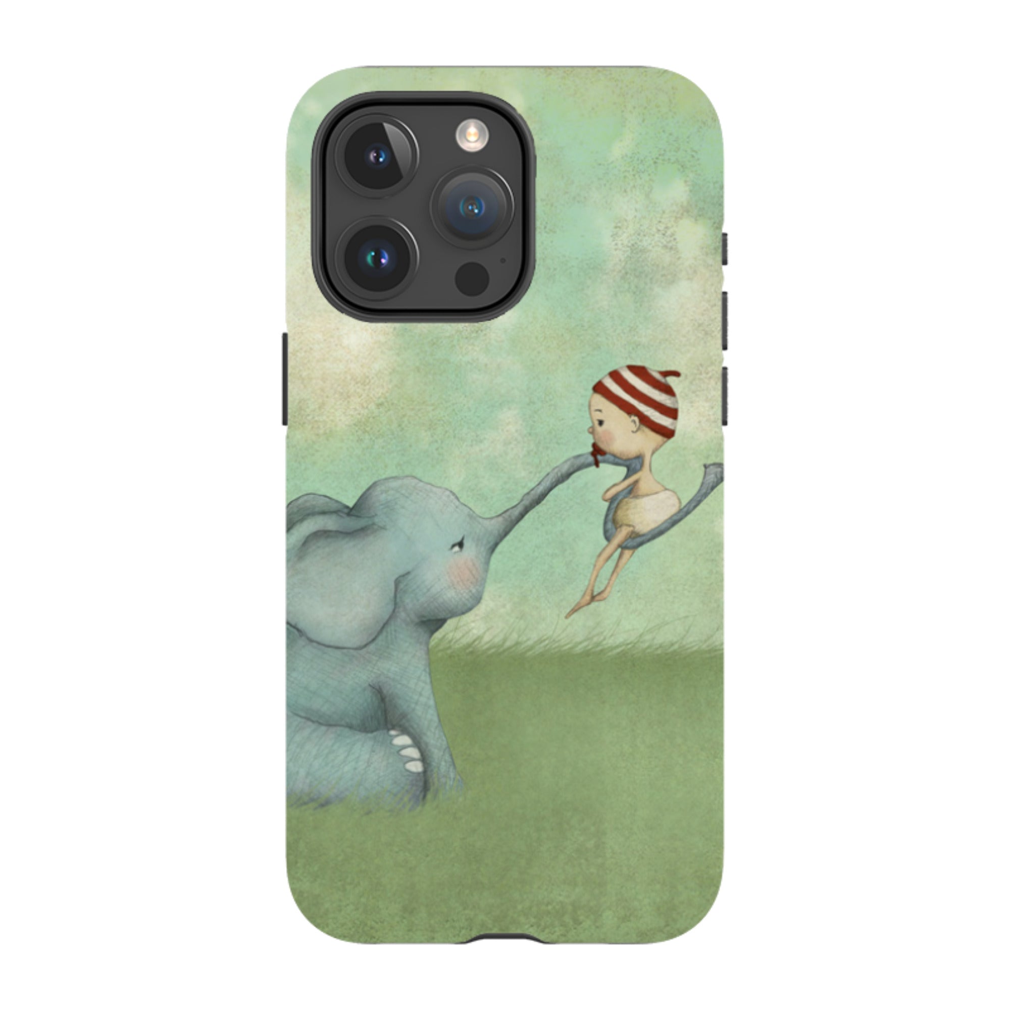 iPhone Tough Case - Elephant Baby By Maja Lindberg