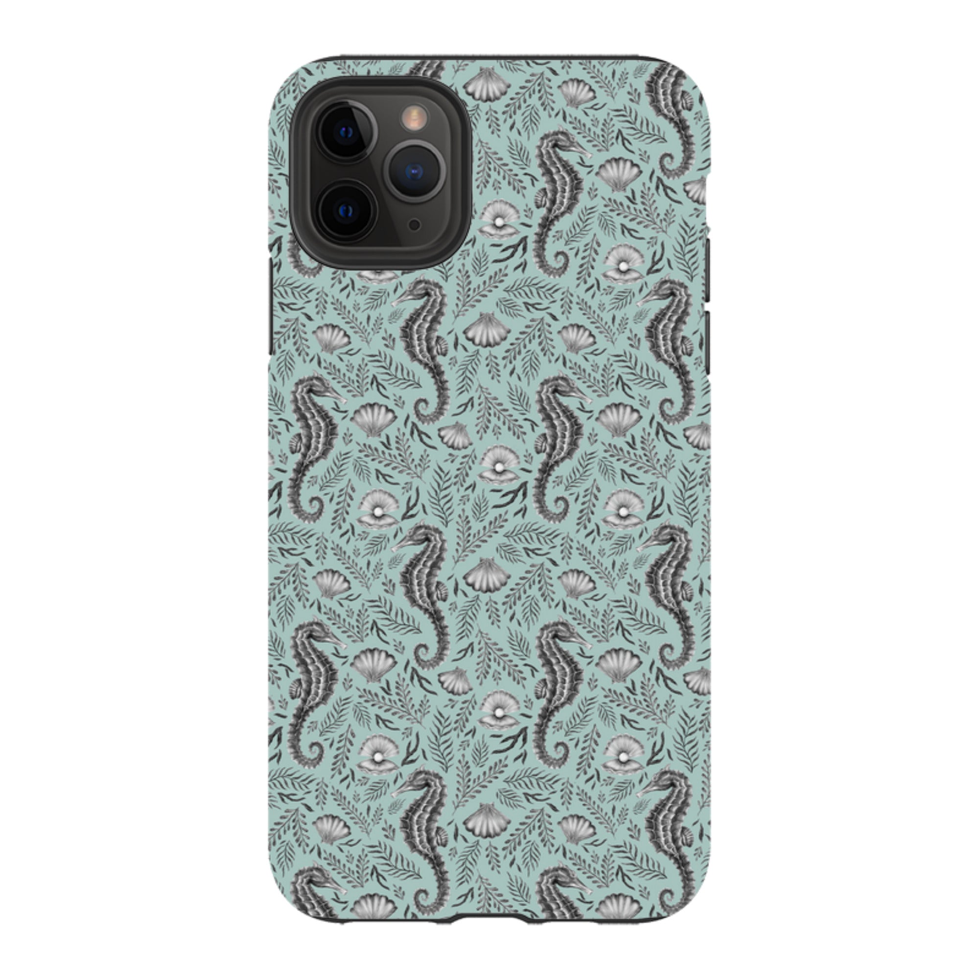 iPhone Tough Case - Seahorse Seafoam By Catherine Rowe