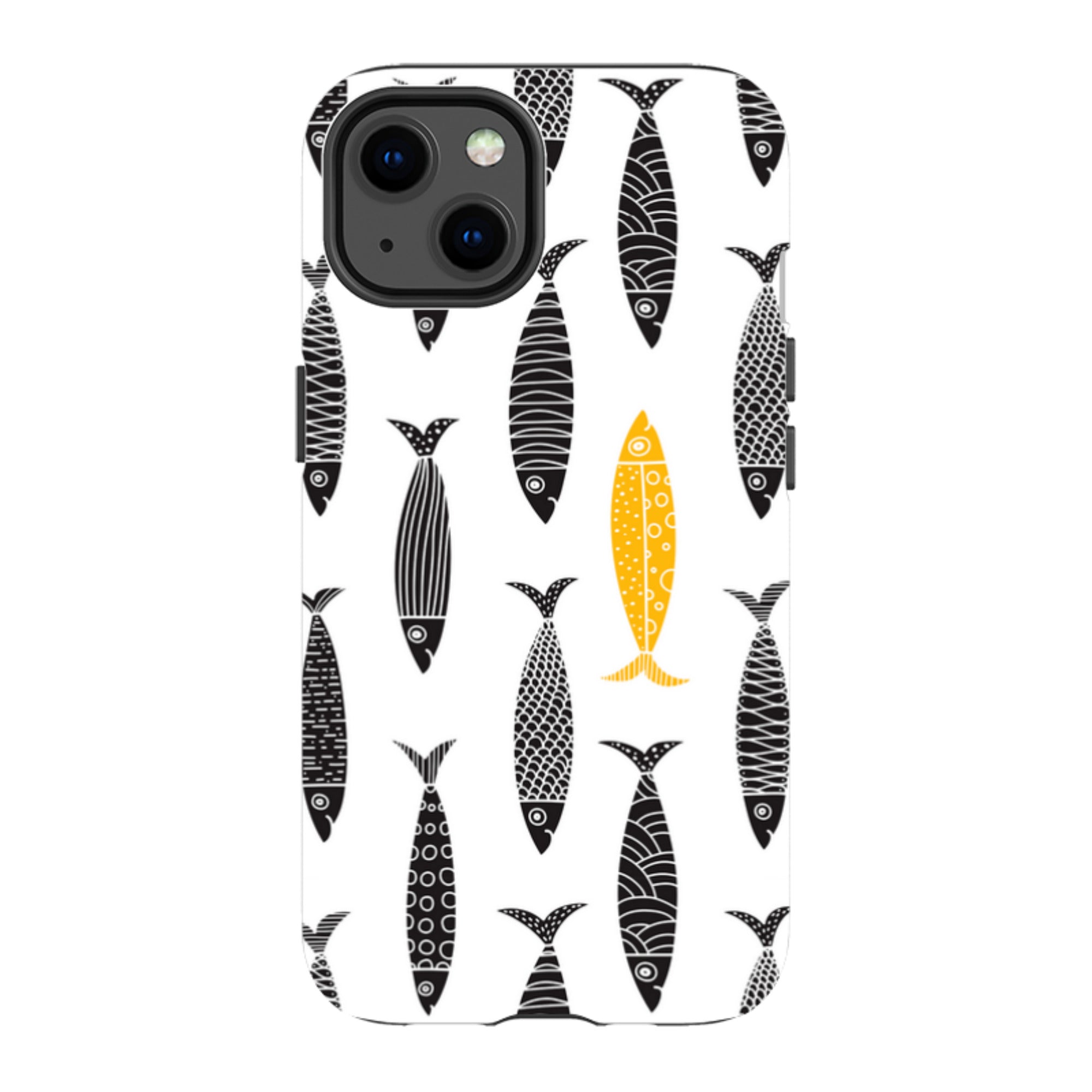 iPhone MagSafe Tough Case - Black and Gold Sardines