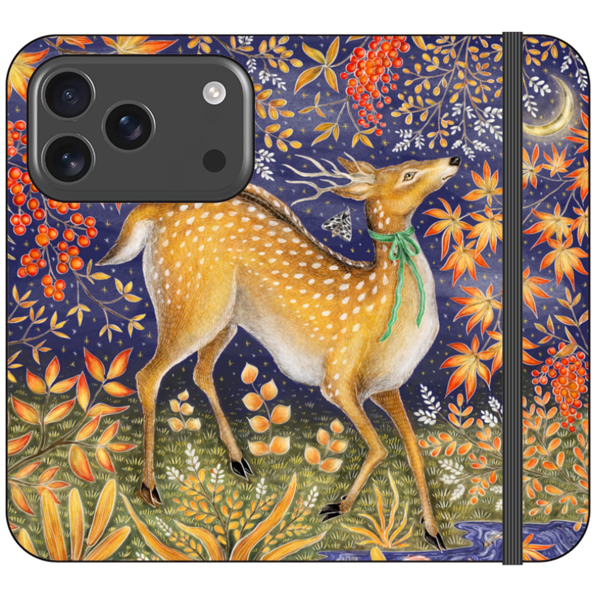 Autumn Deer Wallet Case By Catherine Rowe