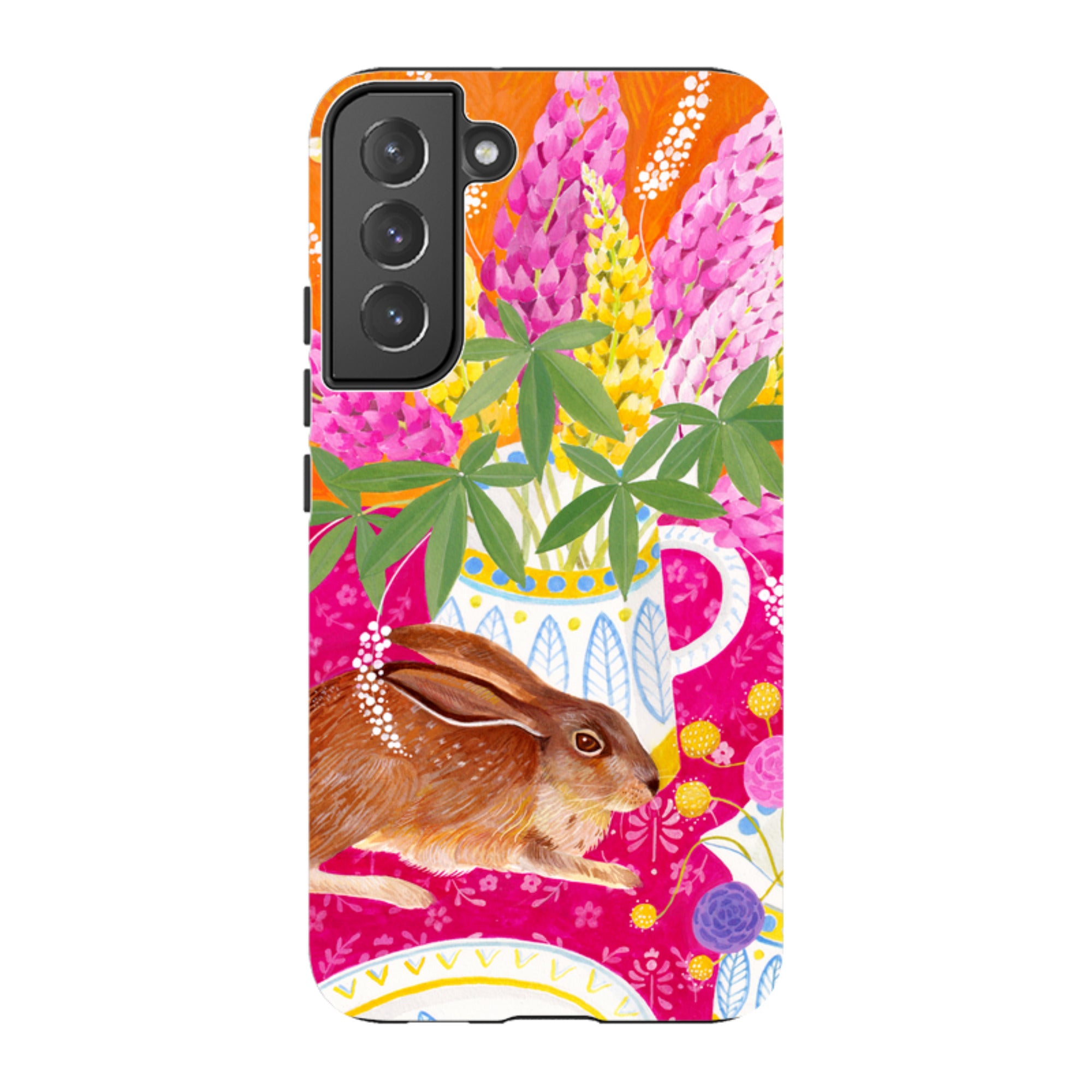 Samsung Tough Case - Rabbit Lupins By Bex Parkin