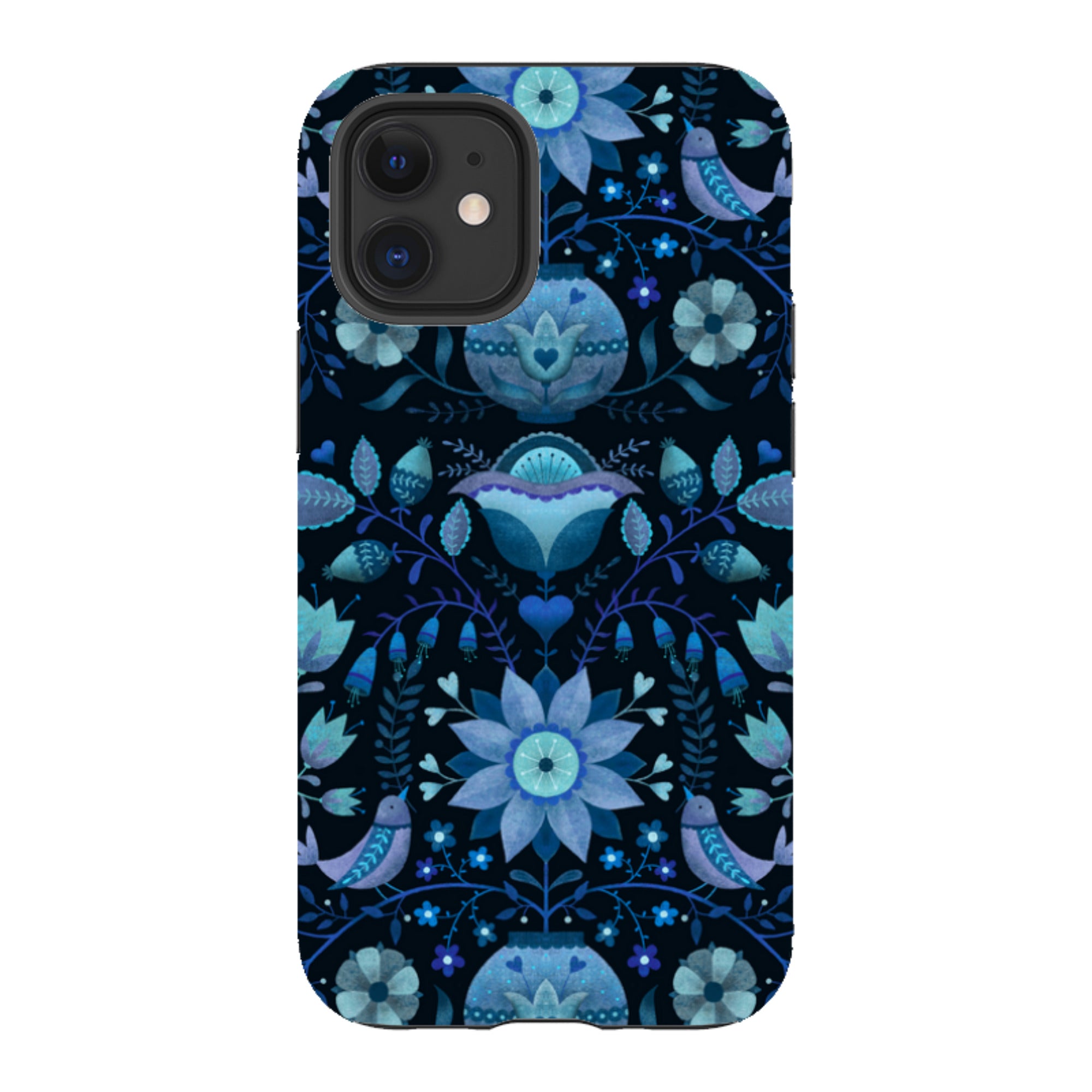 iPhone Tough Case - Blue Folk By Suzy Taylor