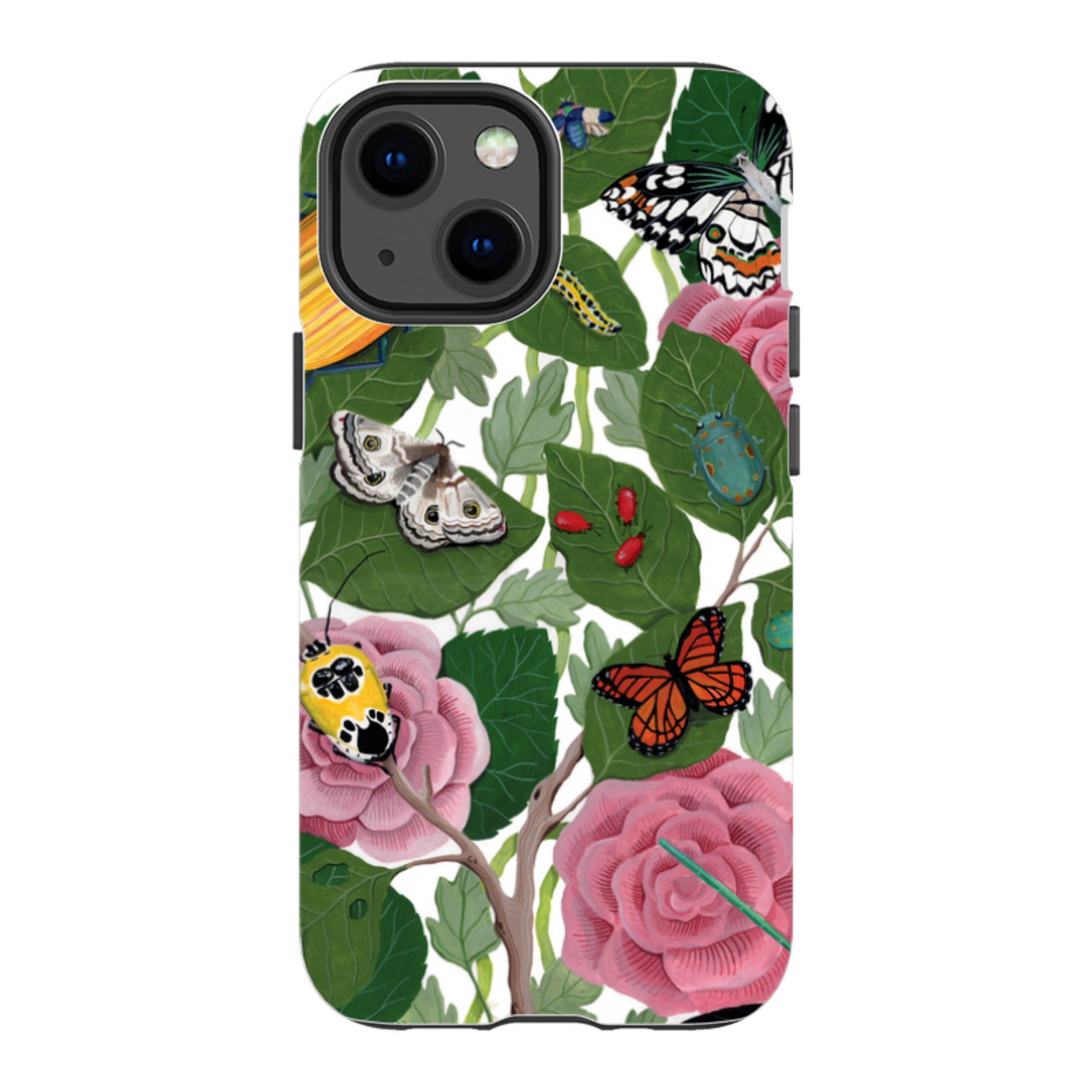 iPhone Tough Case - Butterflies And Beatles By Bex Parkin