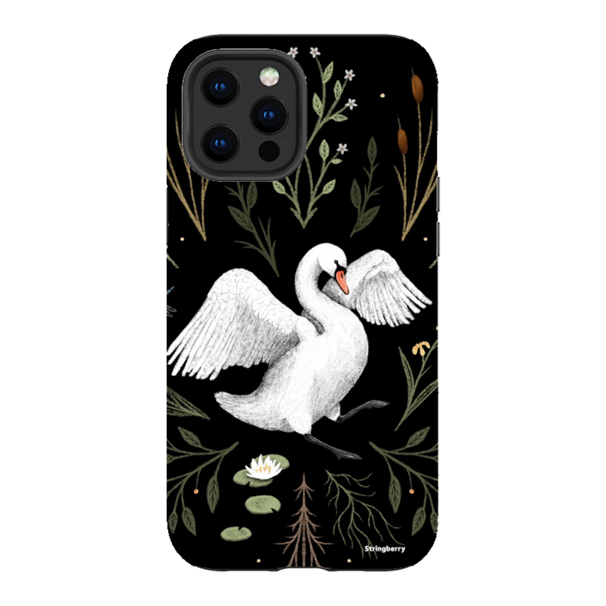 iPhone Tough Case - Swan By Anna Stead