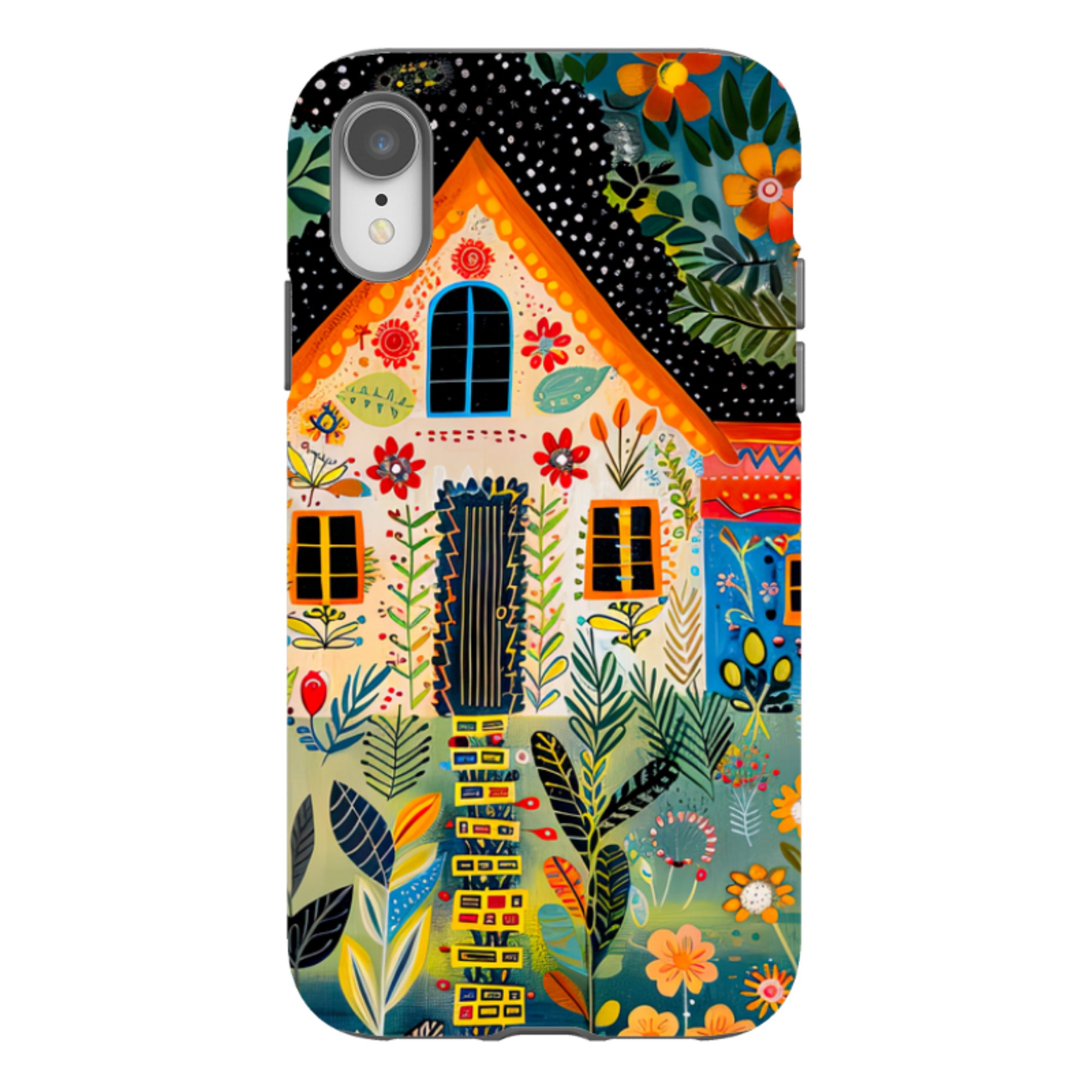 iPhone Case - Folk Art House II