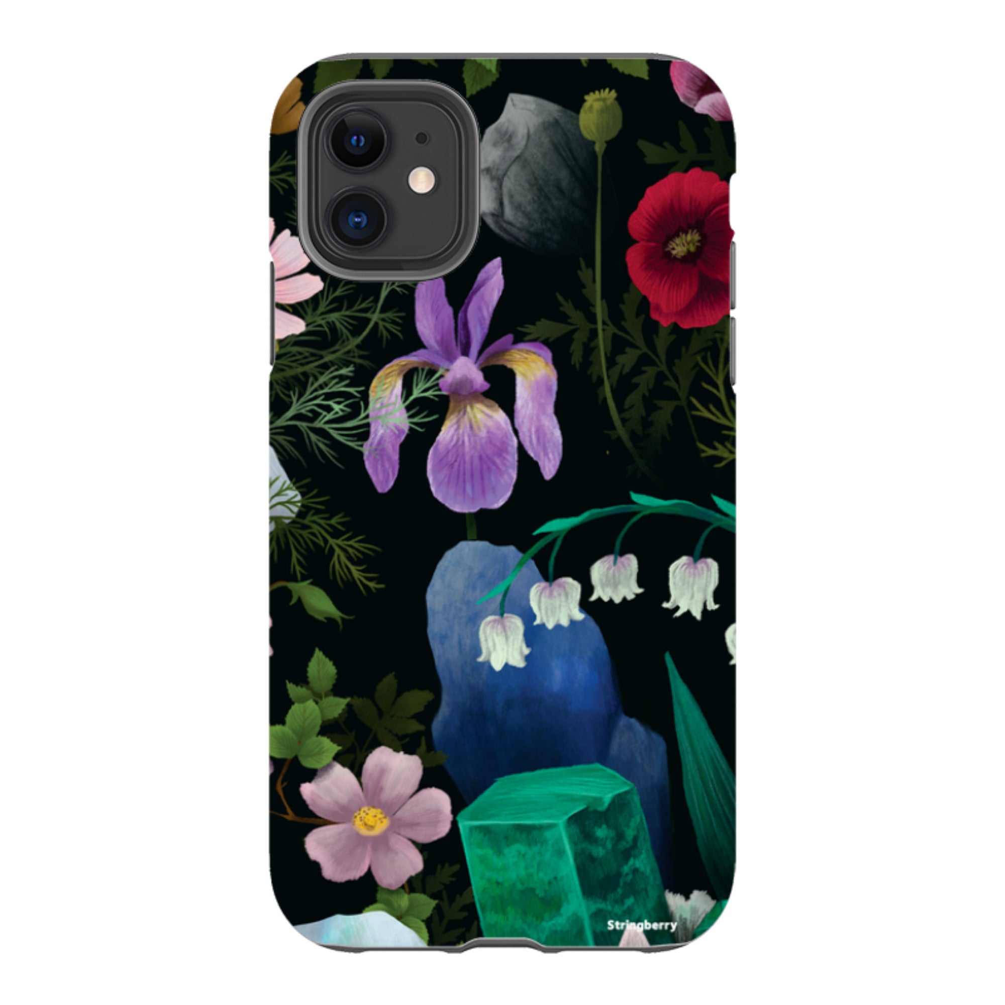 iPhone Tough Case - Crystal Flowers II By Anna Stead