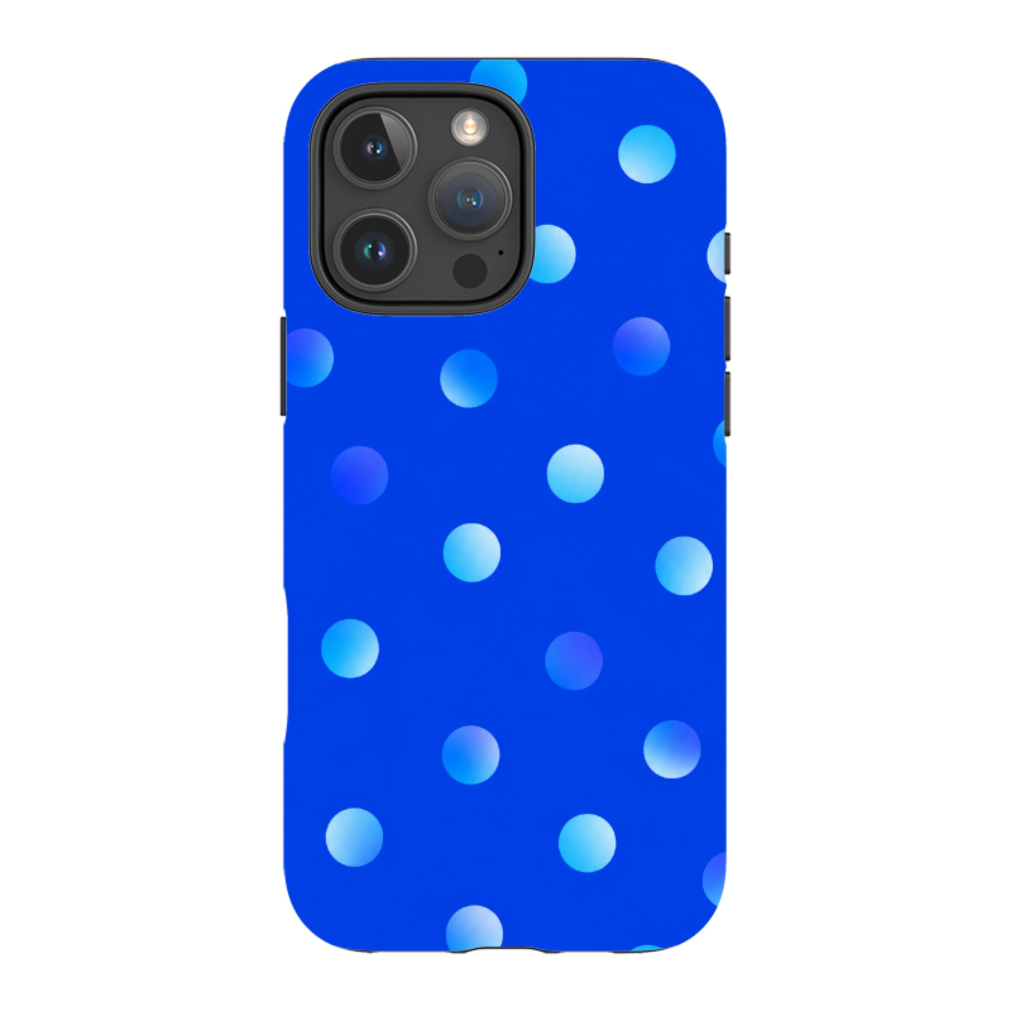 iPhone MagSafe Tough Case - Blue Polka Dot