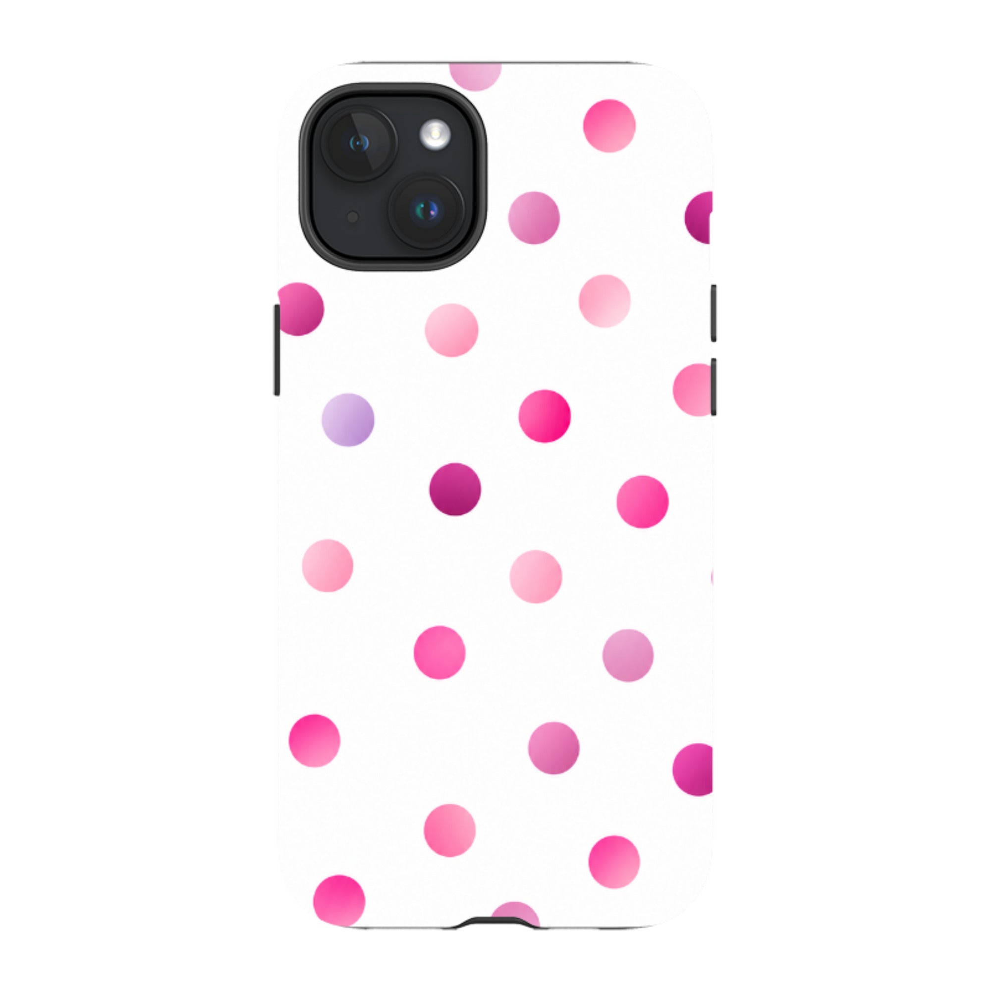 iPhone MagSafe Tough Case - Pink Polka Dot