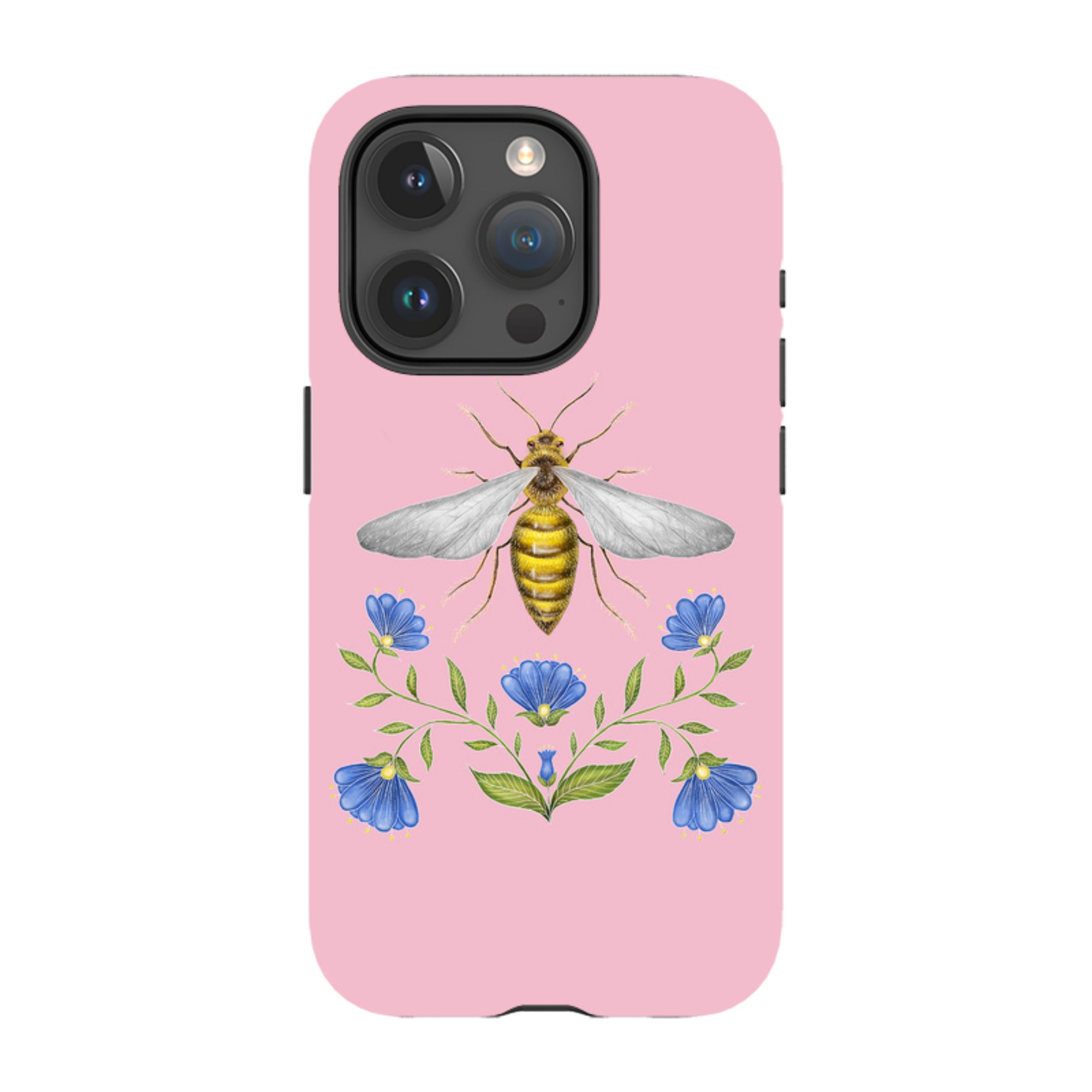 iPhone Tough Case - Wings Of Freedom Pink By Catherine Rowe
