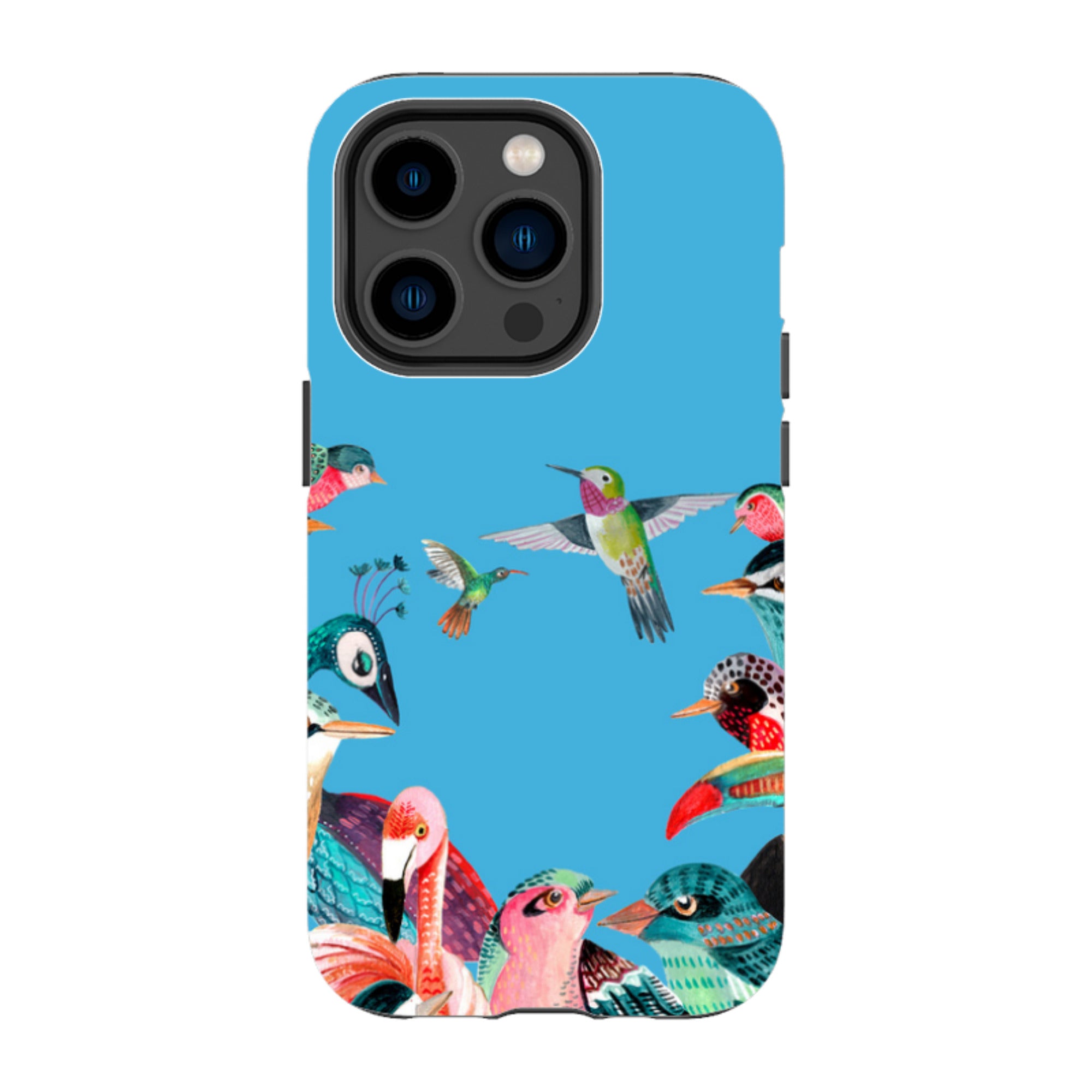 iPhone Tough Case - Blue Birds By Caroline Bonne Muller