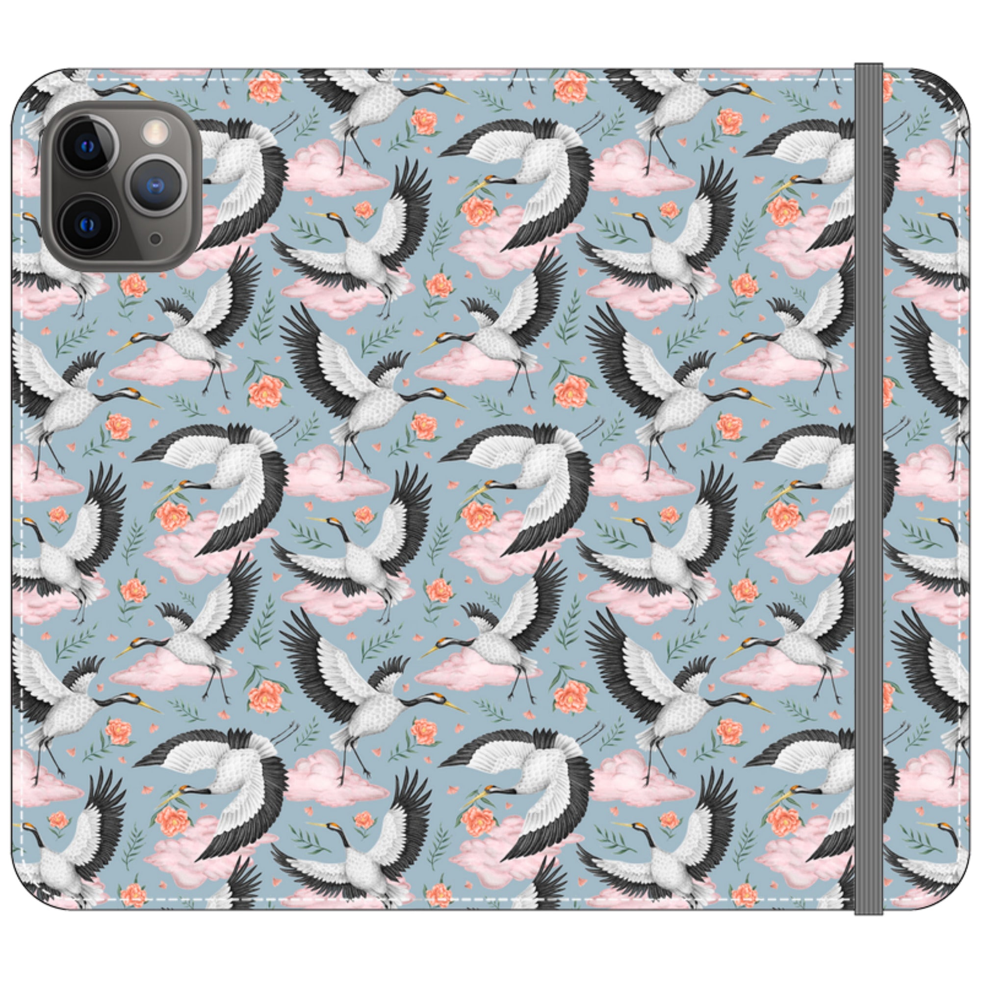 Flight of the Cranes Wallet Case By Catherine Rowe