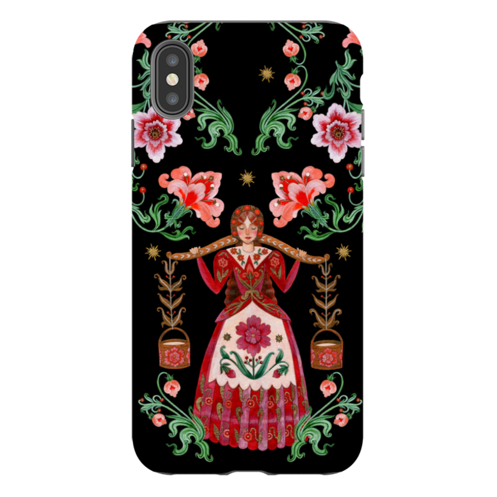 iPhone Tough  Case - Eight Maids A Milking By Maria Matos
