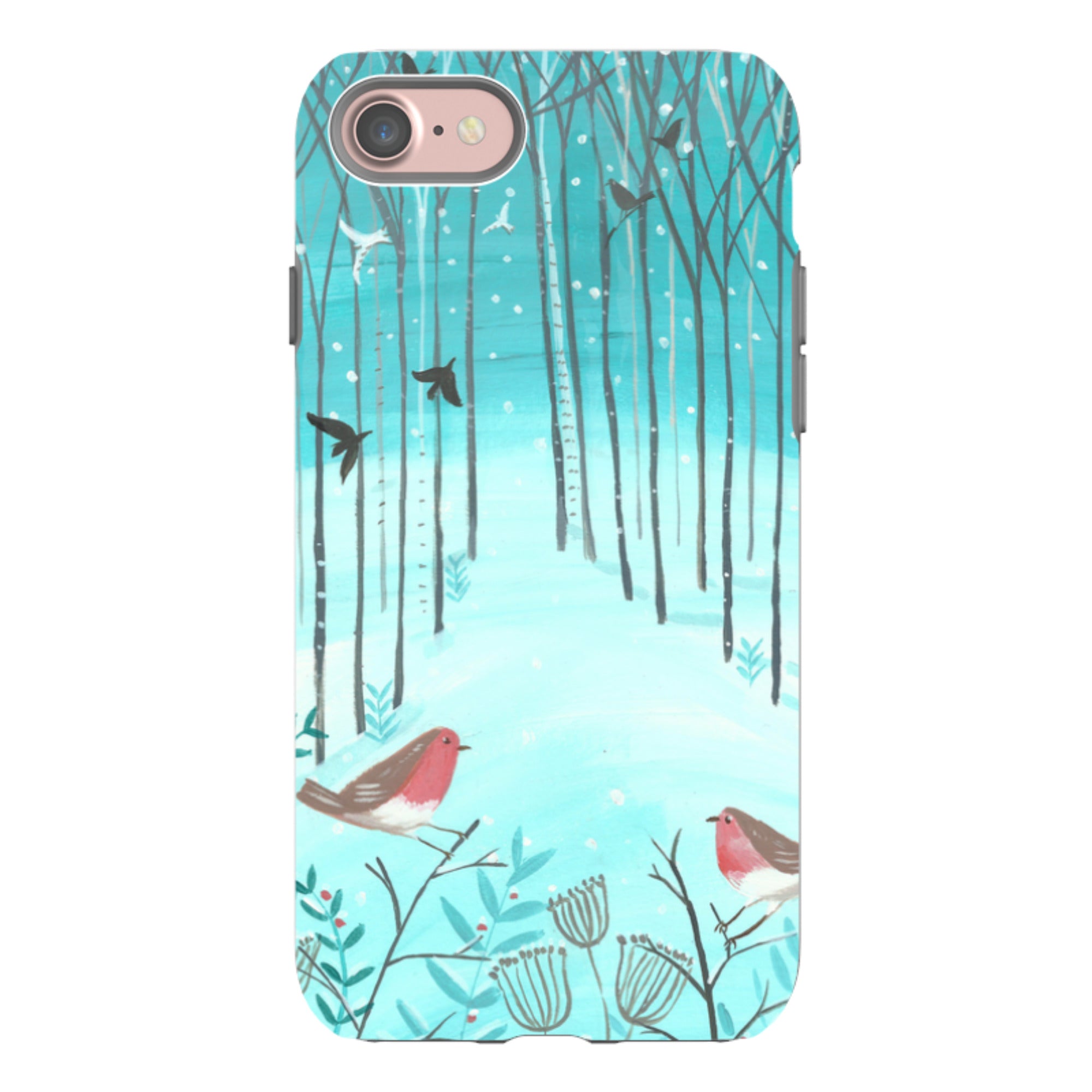 iPhone Tough Case - Winter Forest By Mary Stubberfield