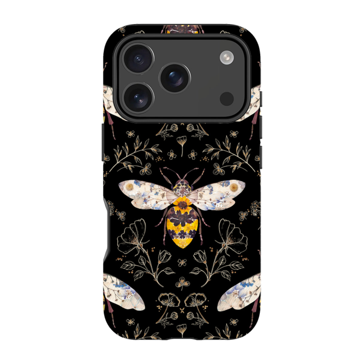 iPhone MagSafe Tough Case - Midnight Bumble Bee By Helen Ahpornsiri