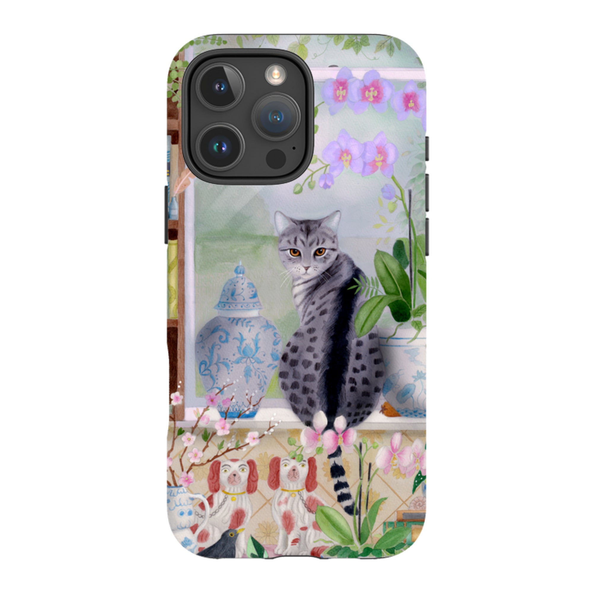 iPhone Tough Case - Cat In Window By Bex Parkin