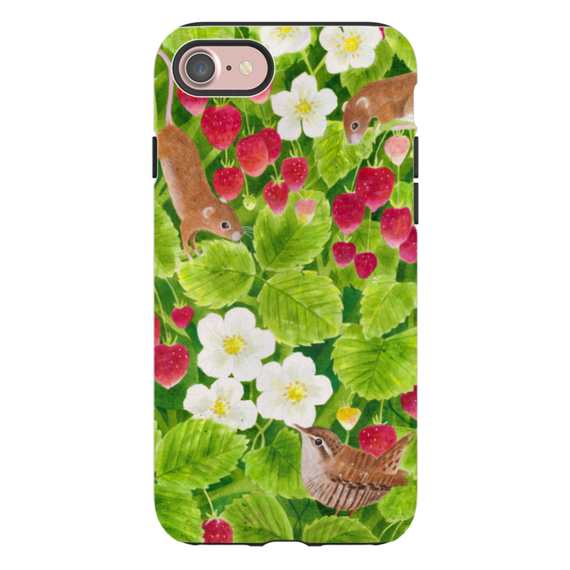 iPhone Tough Case - Strawberry Thieves By Bex Parkin