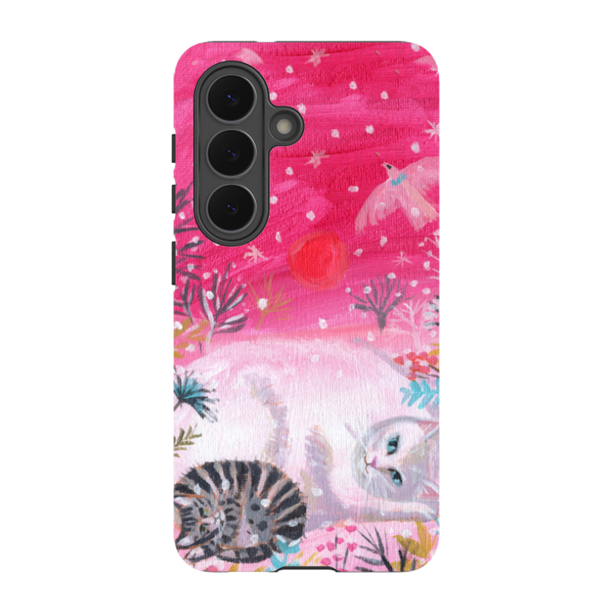 Samsung Tough Case - Christmas Cats By Mary Stubberfield