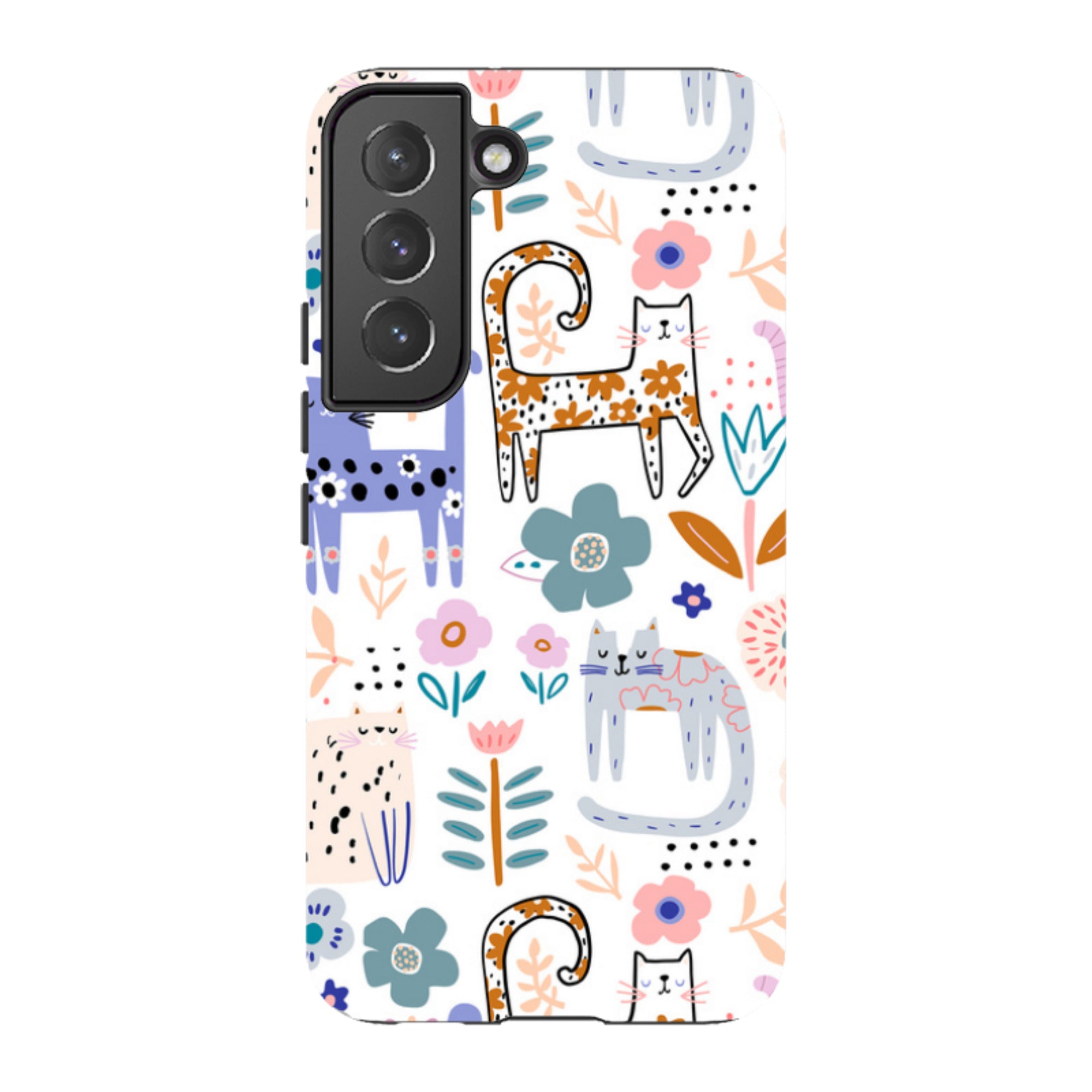 Samsung Tough Case - Floral Cats