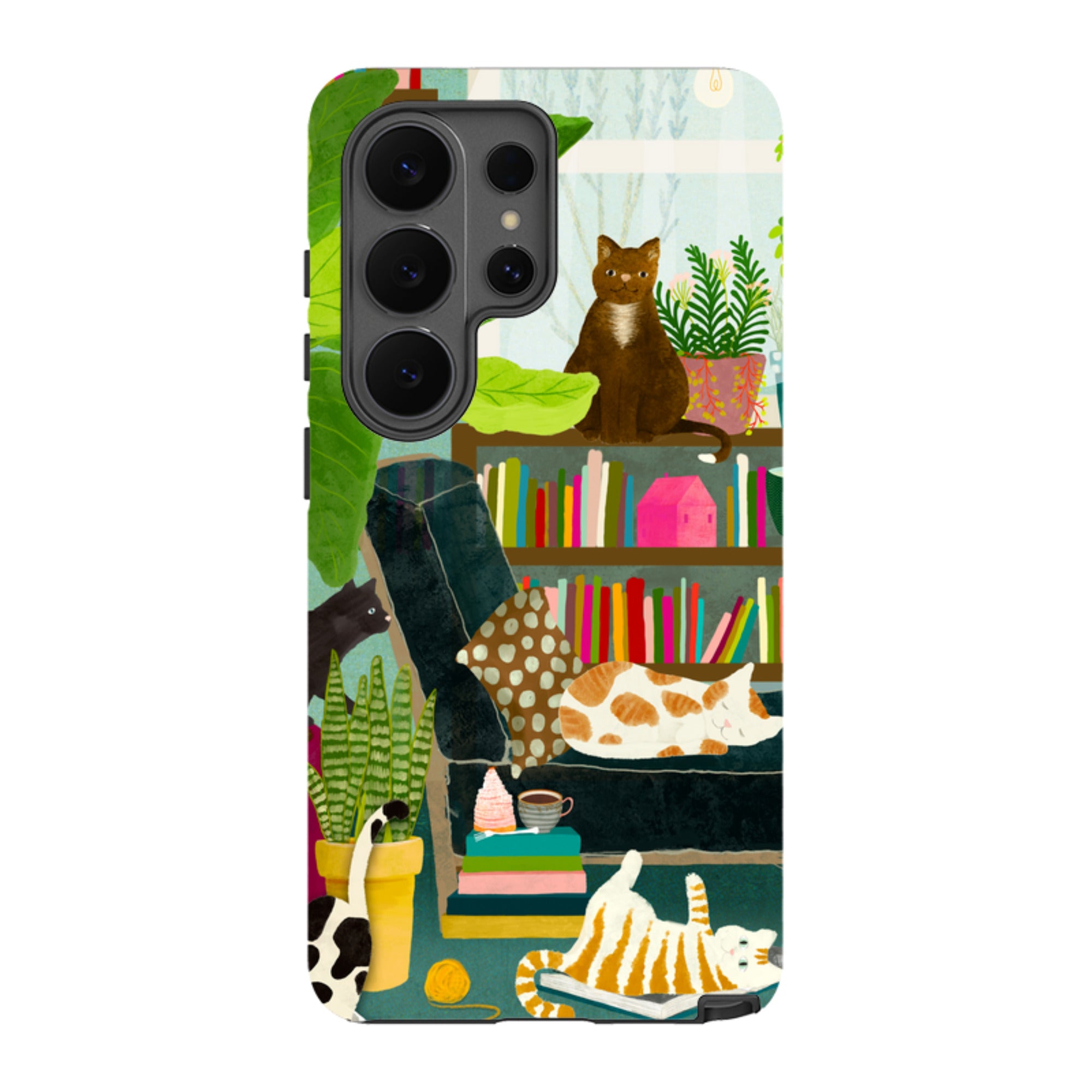 Samsung Tough Case - Cat Library By Katherine Quinn