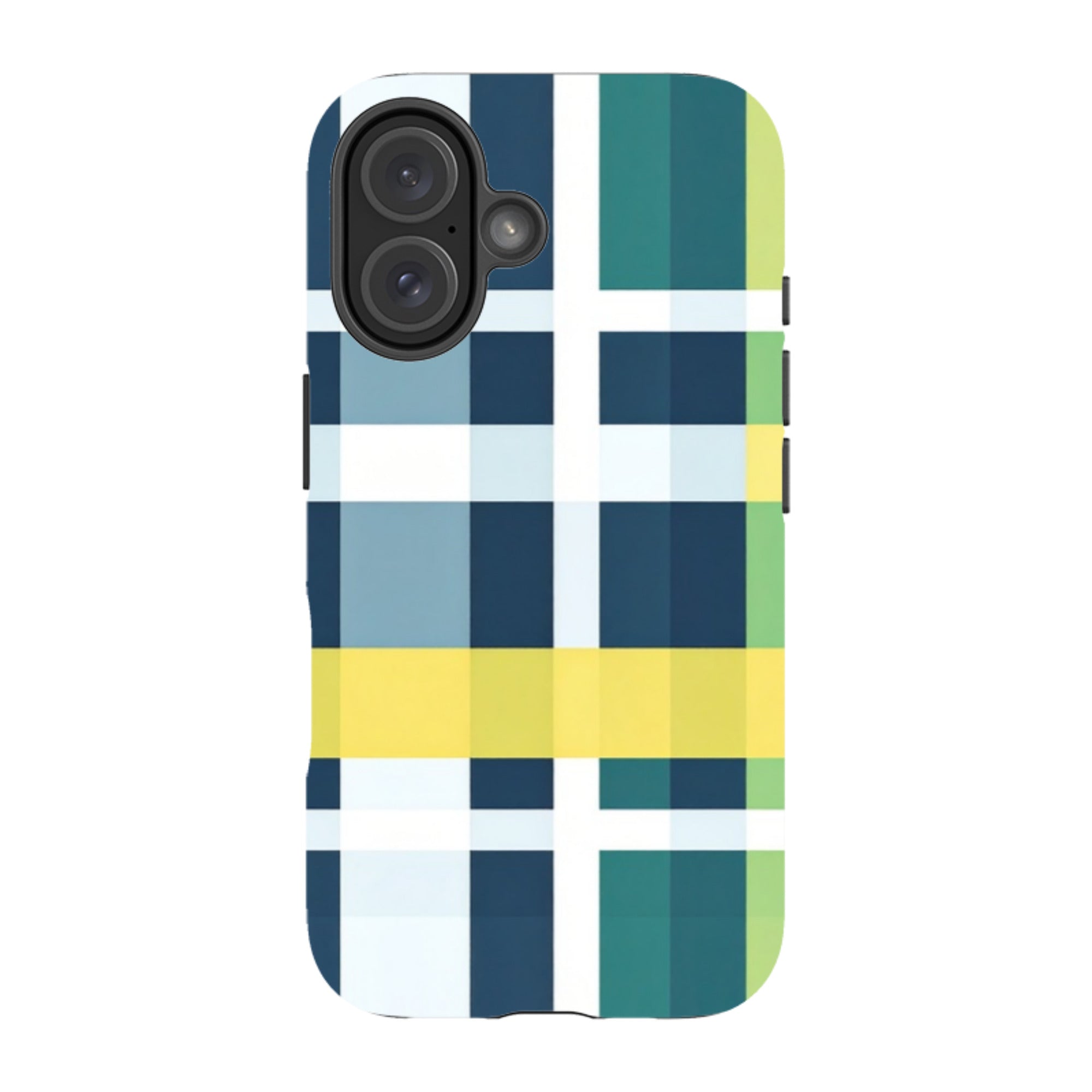 iPhone Tough Case - Forest Gingham