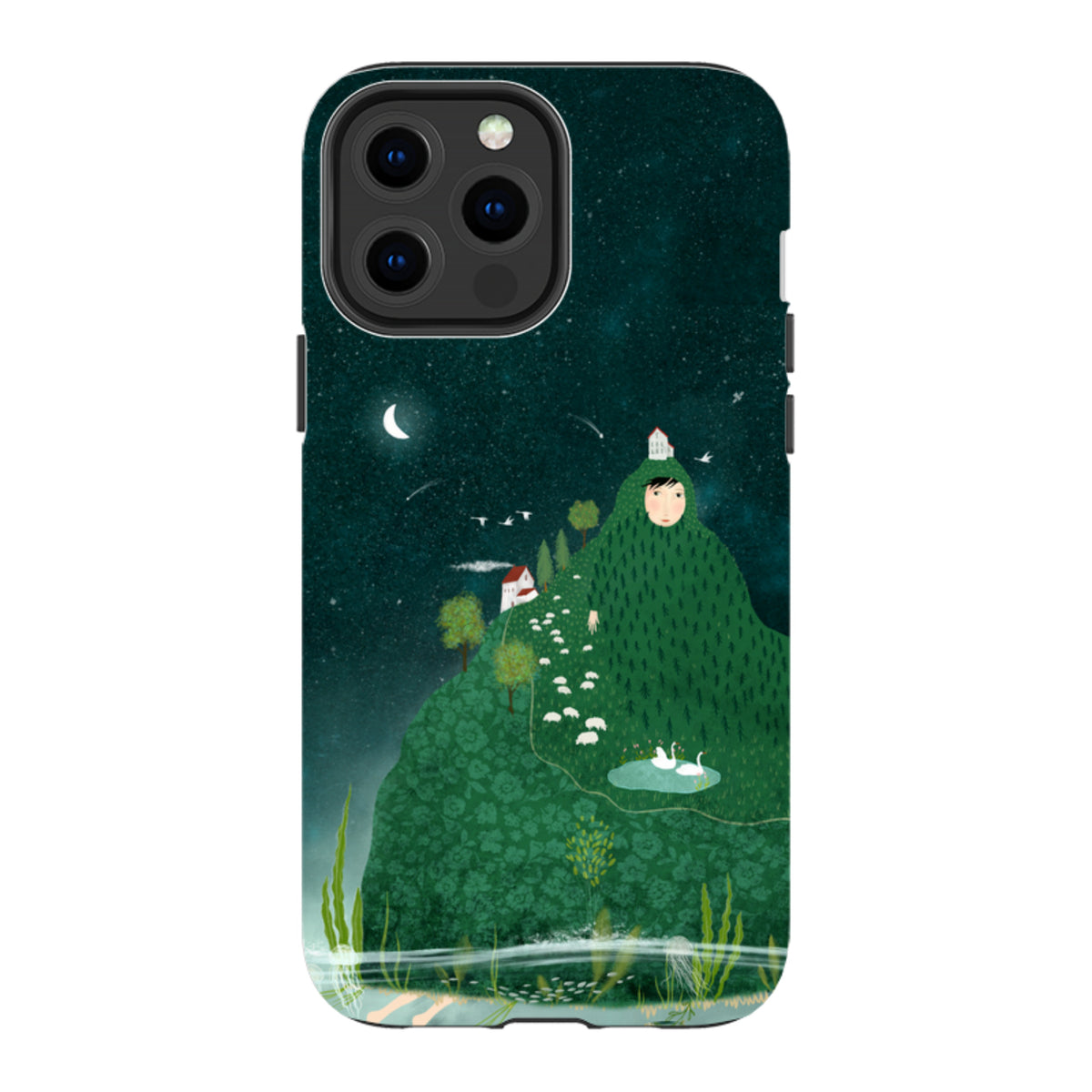 iPhone Tough Case - Hill lady By Katherine Quinn