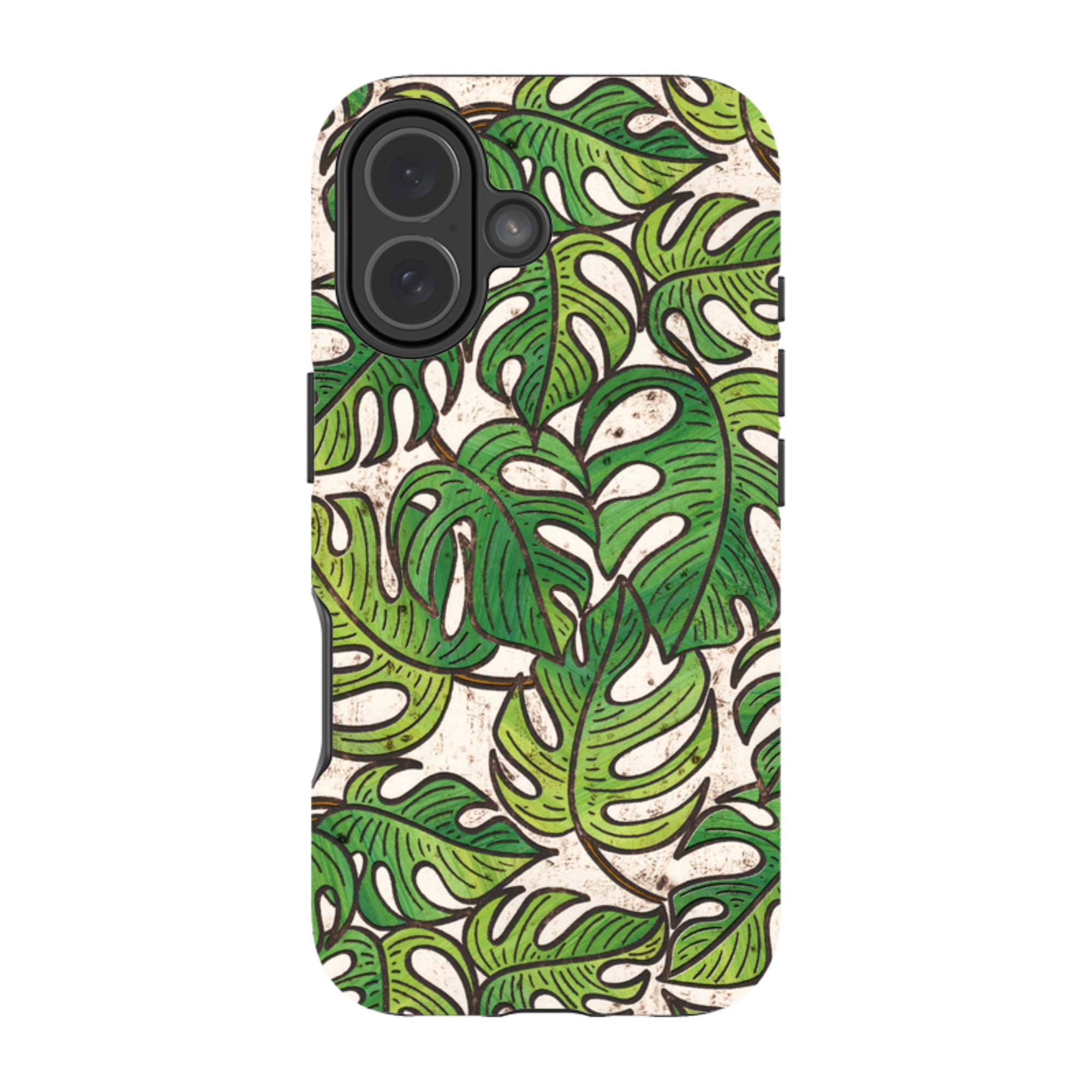 iPhone Tough Case - Green Floral 1 By Amelia Bowman