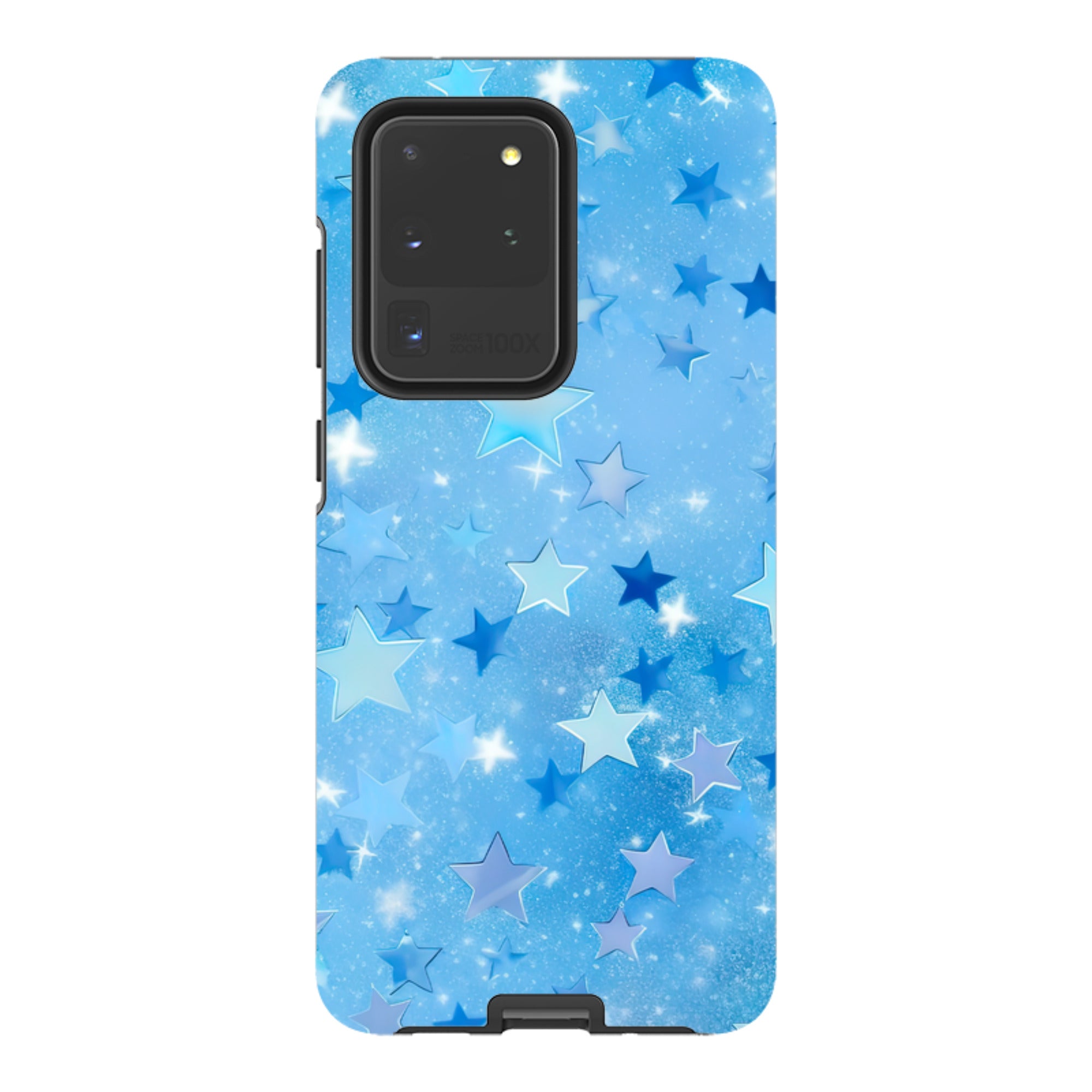 Samsung Tough Case - Blue Stars II  (Case Does Not Glitter)