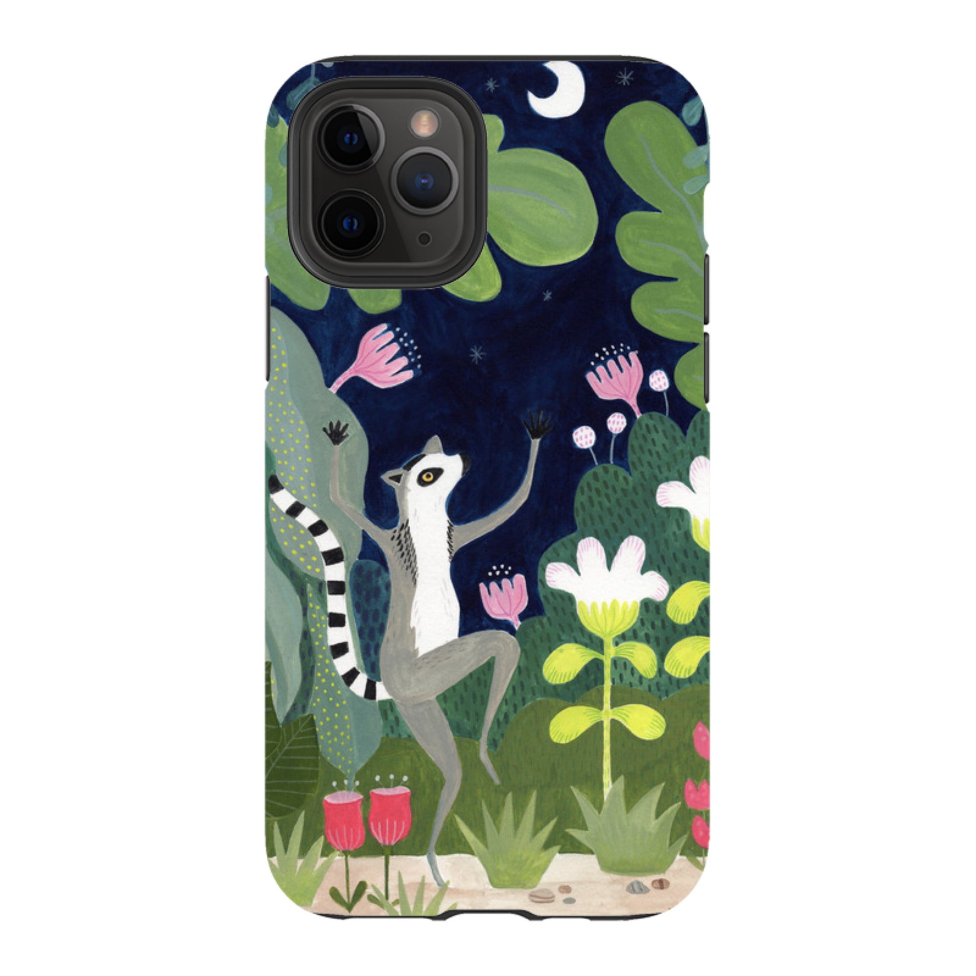 iPhone Tough Case - Dancing Lemur By Bex Parkin