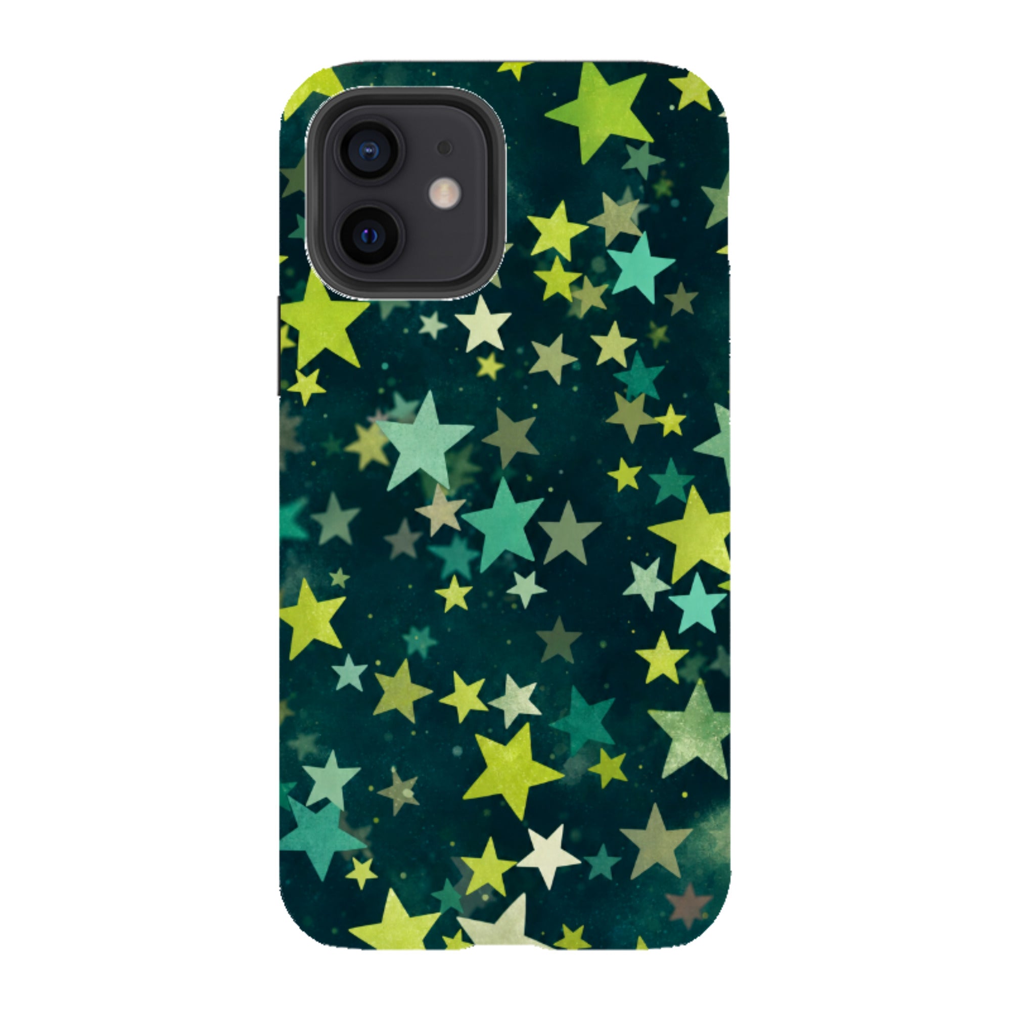 iPhone Tough Case - Green Galaxy Star