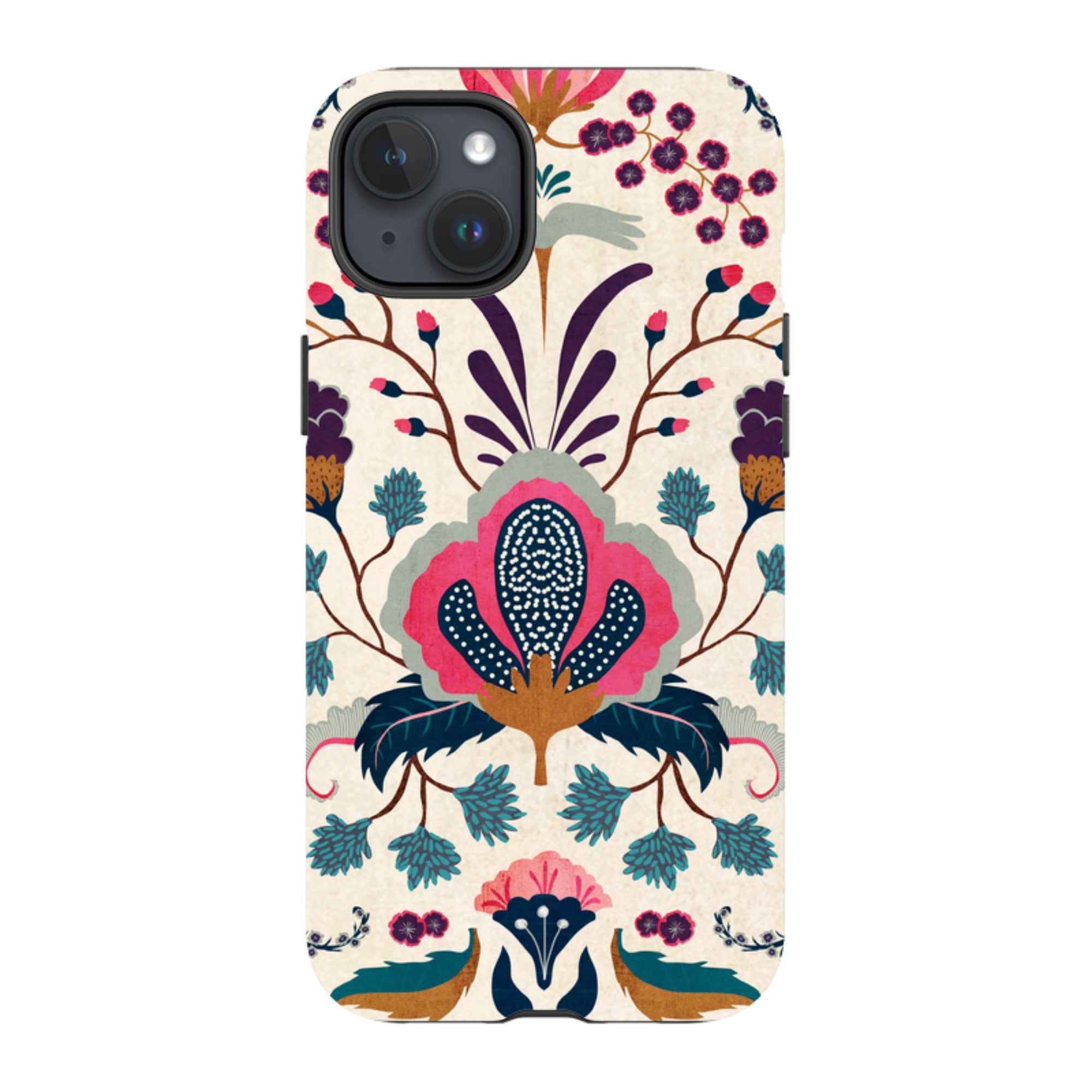 iPhone Tough Case - Folk Floral By Katherine Quinn