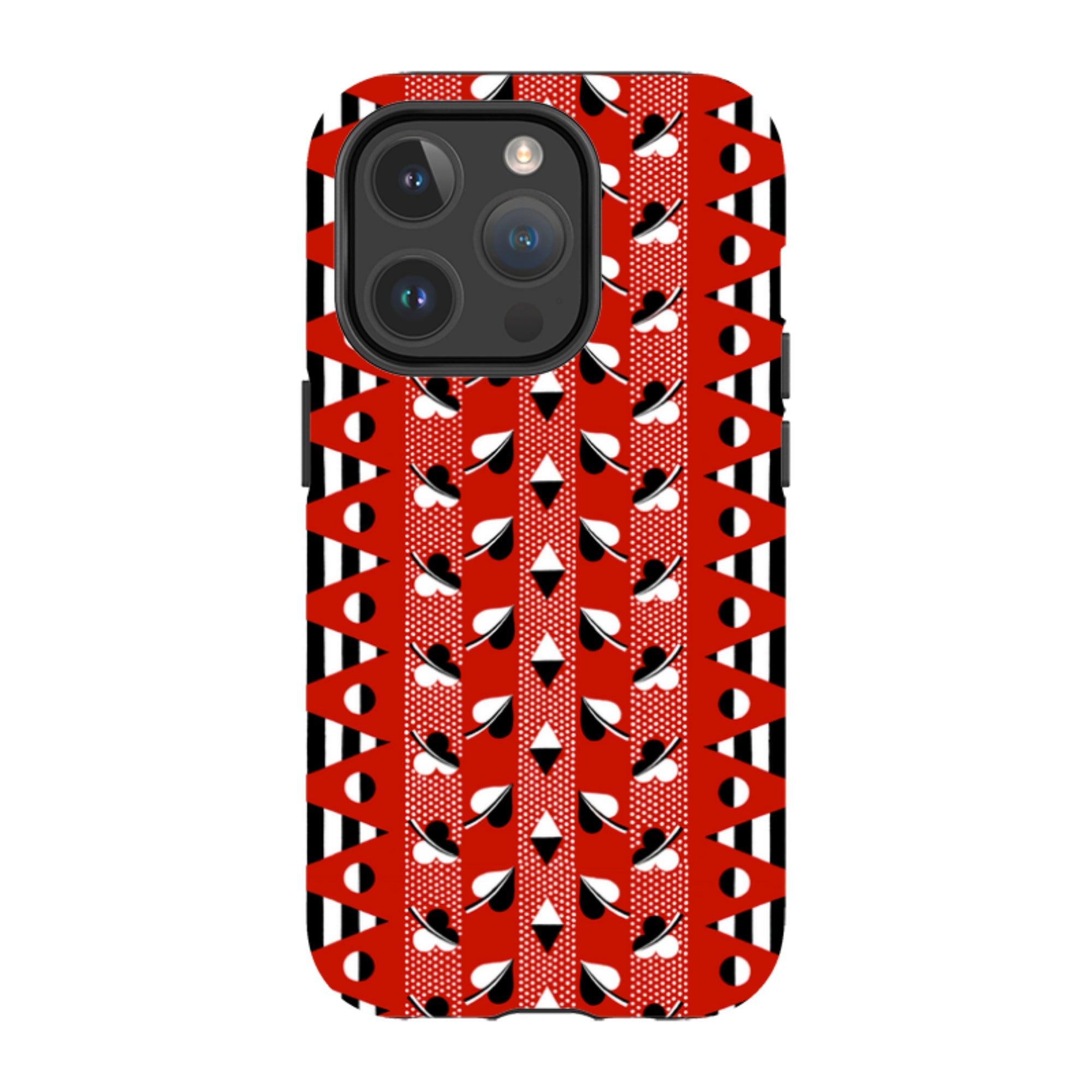 iPhone MagSafe Tough Case - Clubs & Hearts By Cressida Bell