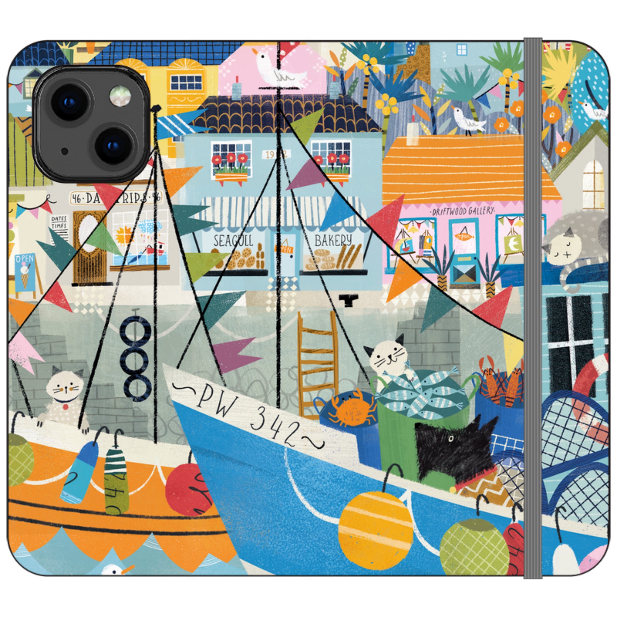 Night Harbour Wallet Case By Ali Brookes