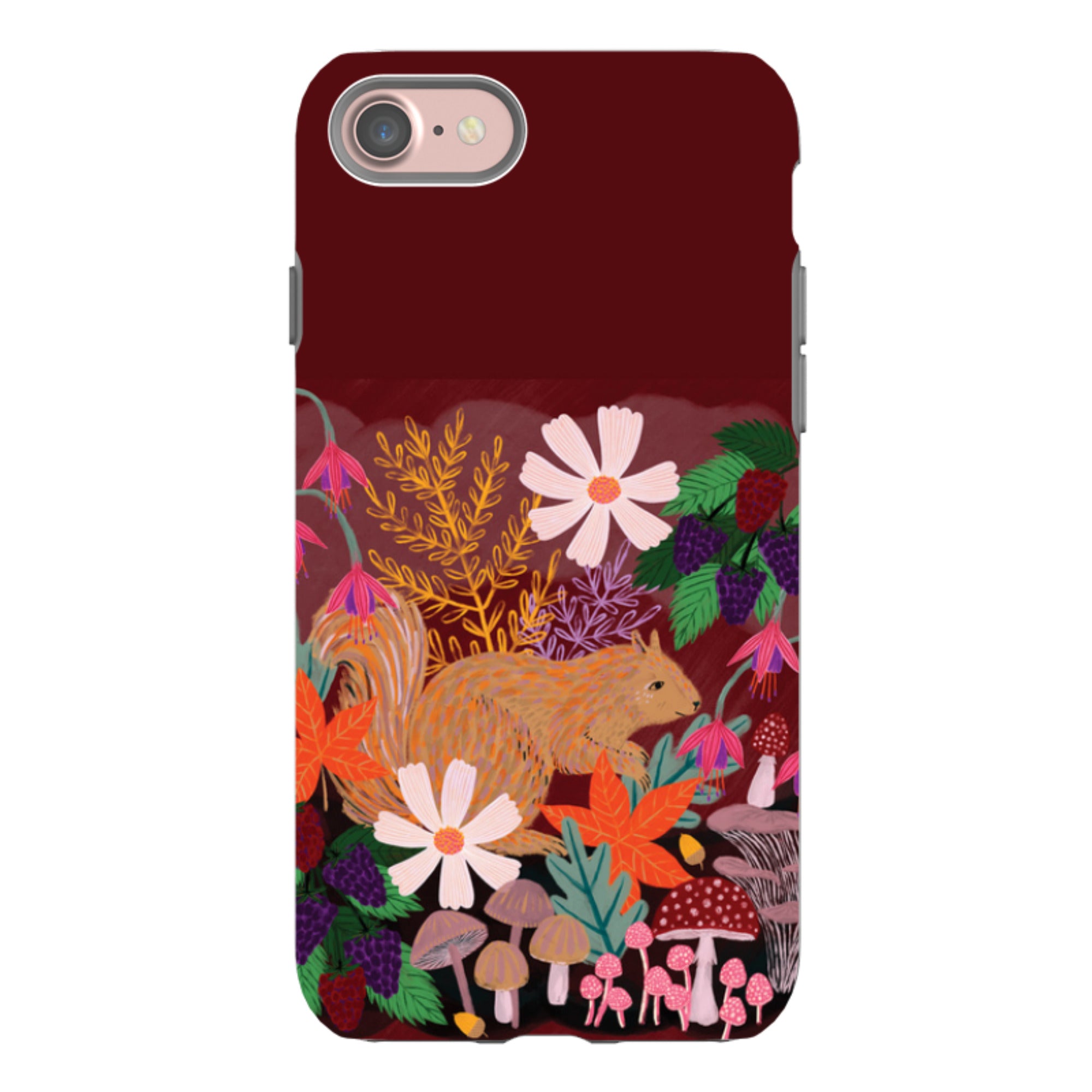 iPhone Tough Case - Autumn Squirrel By Lee Foster Wilson